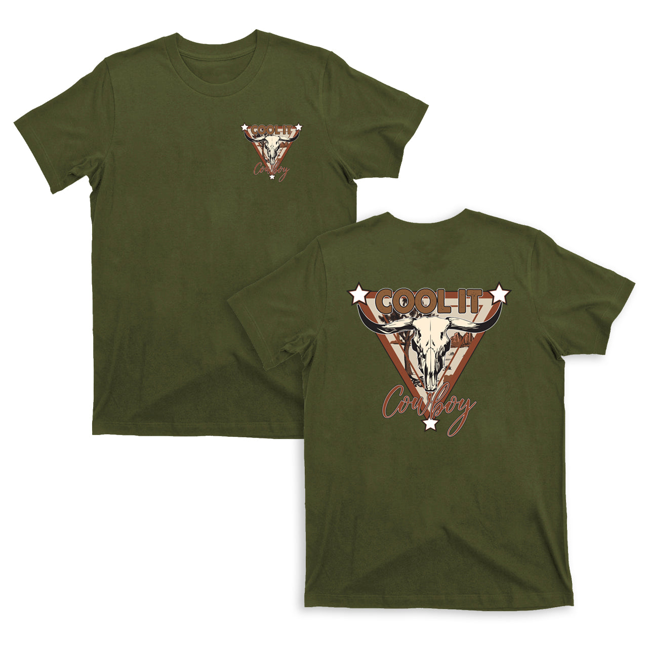 Cowboy Cool It Mysterious Triangle T-shirts