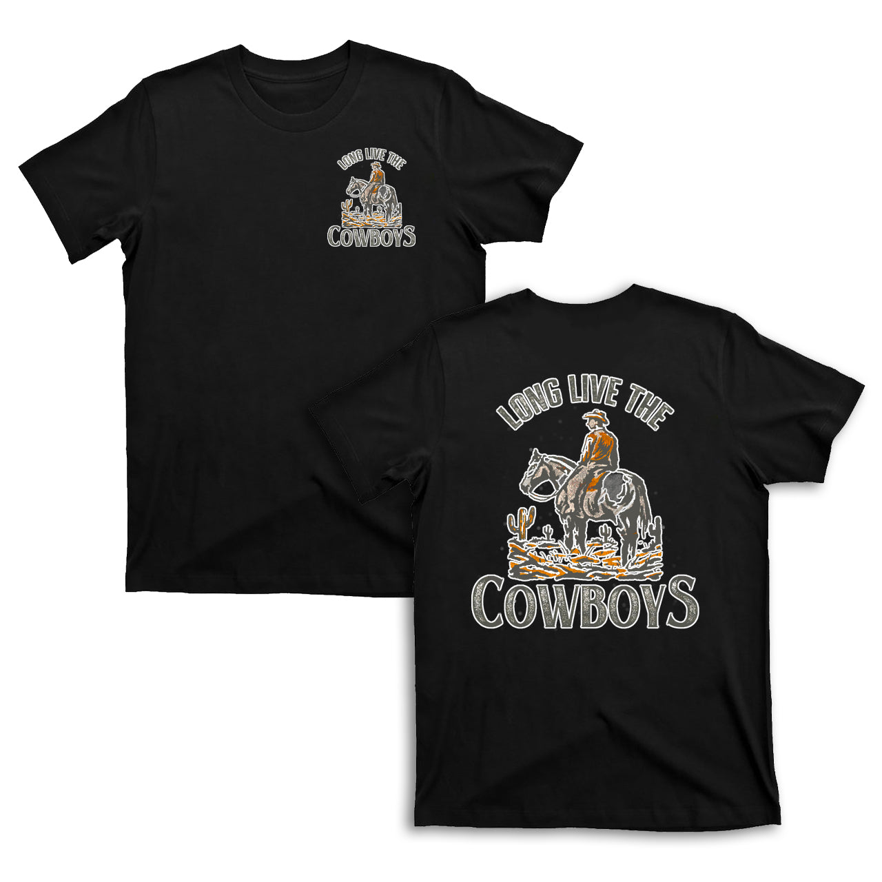 Long Live The Cowboys Horse T-shirts