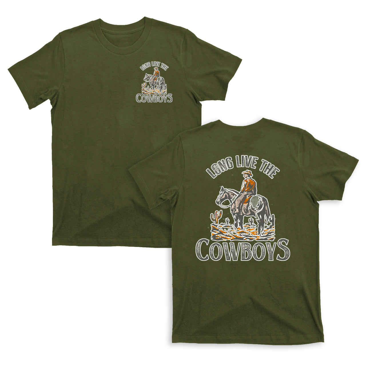 Long Live The Cowboys Horse T-shirts