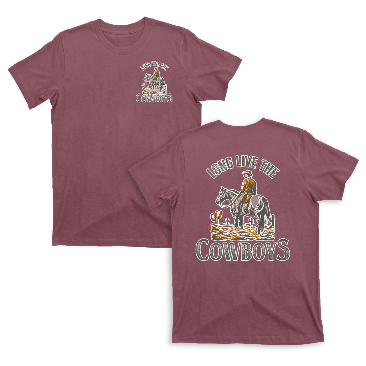 Long Live The Cowboys Horse T-shirts