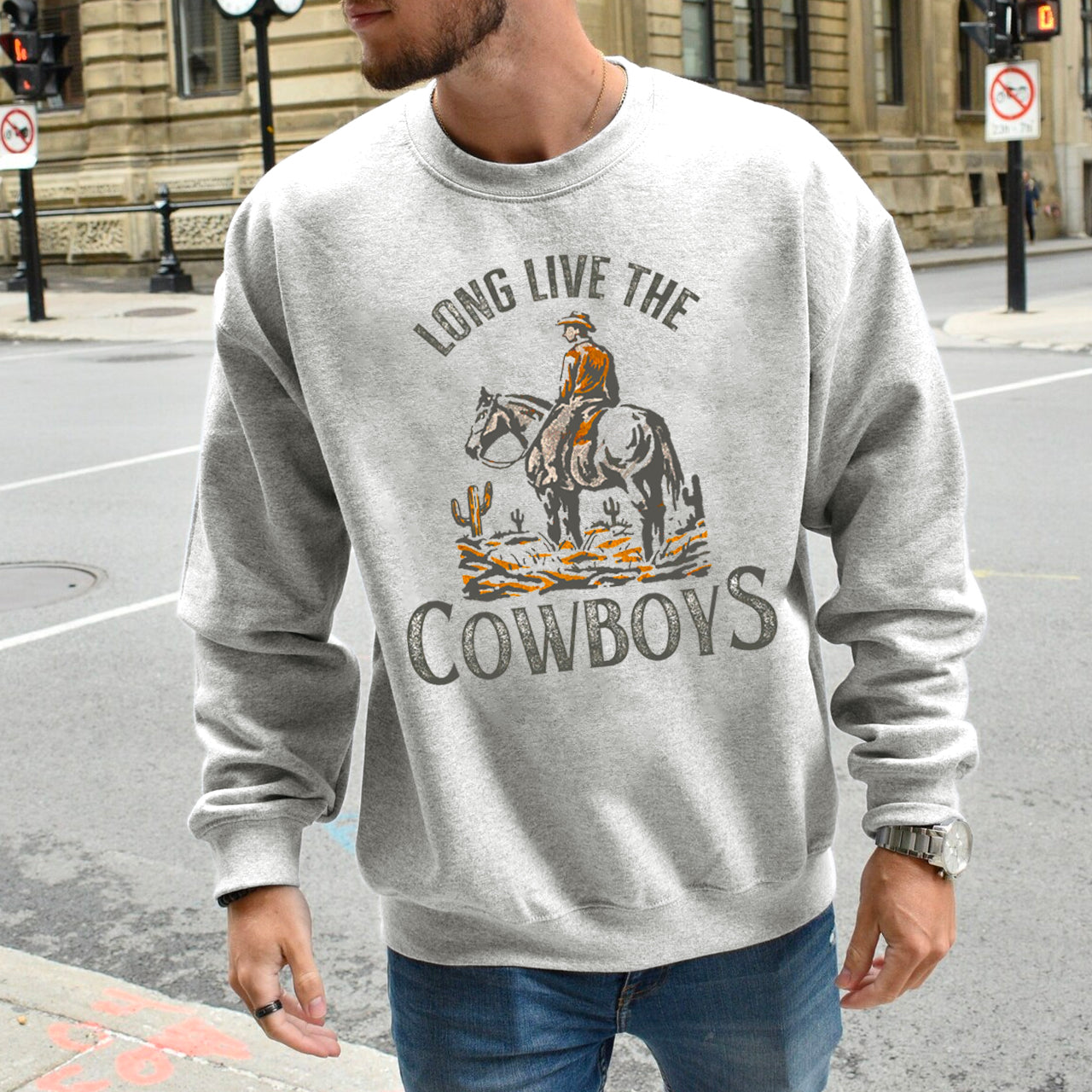 Long Live The Cowboys Horse Sweatshirt