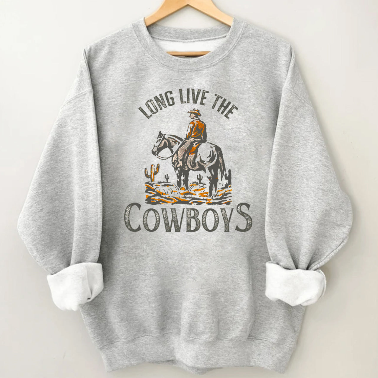 Long Live The Cowboys Horse Sweatshirt