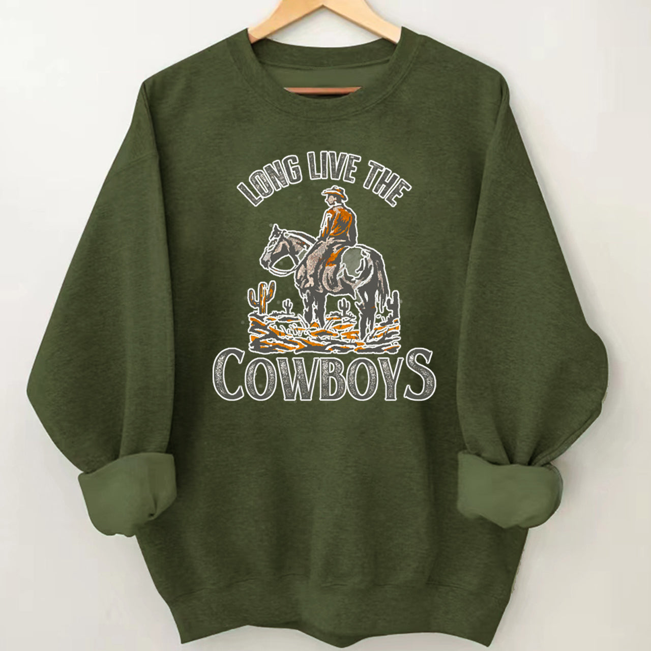 Long Live The Cowboys Horse Sweatshirt