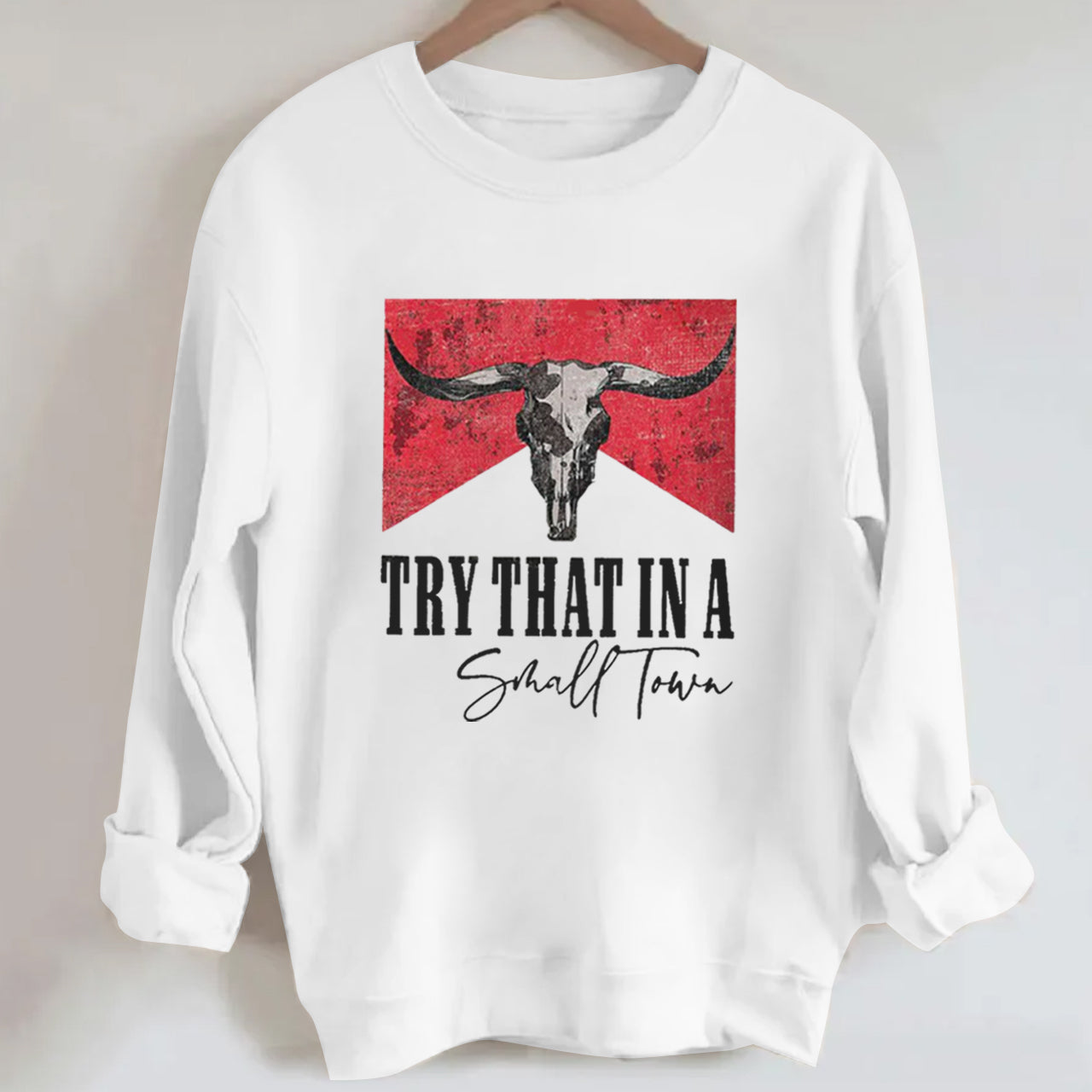Cowboy IN A SMALL TOWN GRAPHIC Sweatshirt