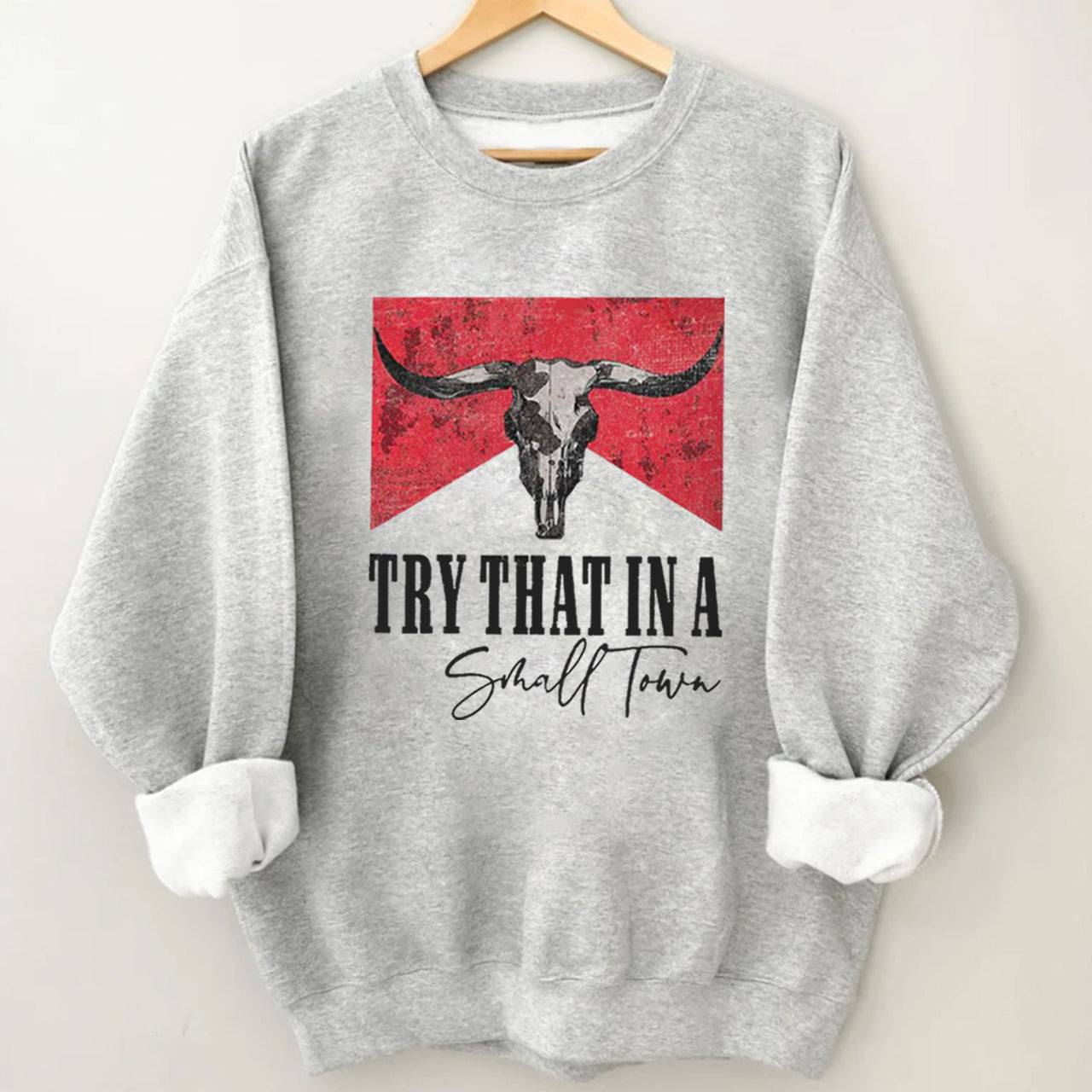 Cowboy IN A SMALL TOWN GRAPHIC Sweatshirt