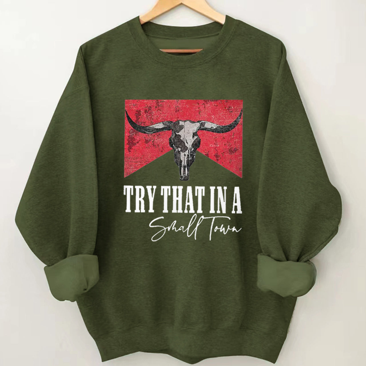 Cowboy IN A SMALL TOWN GRAPHIC Sweatshirt