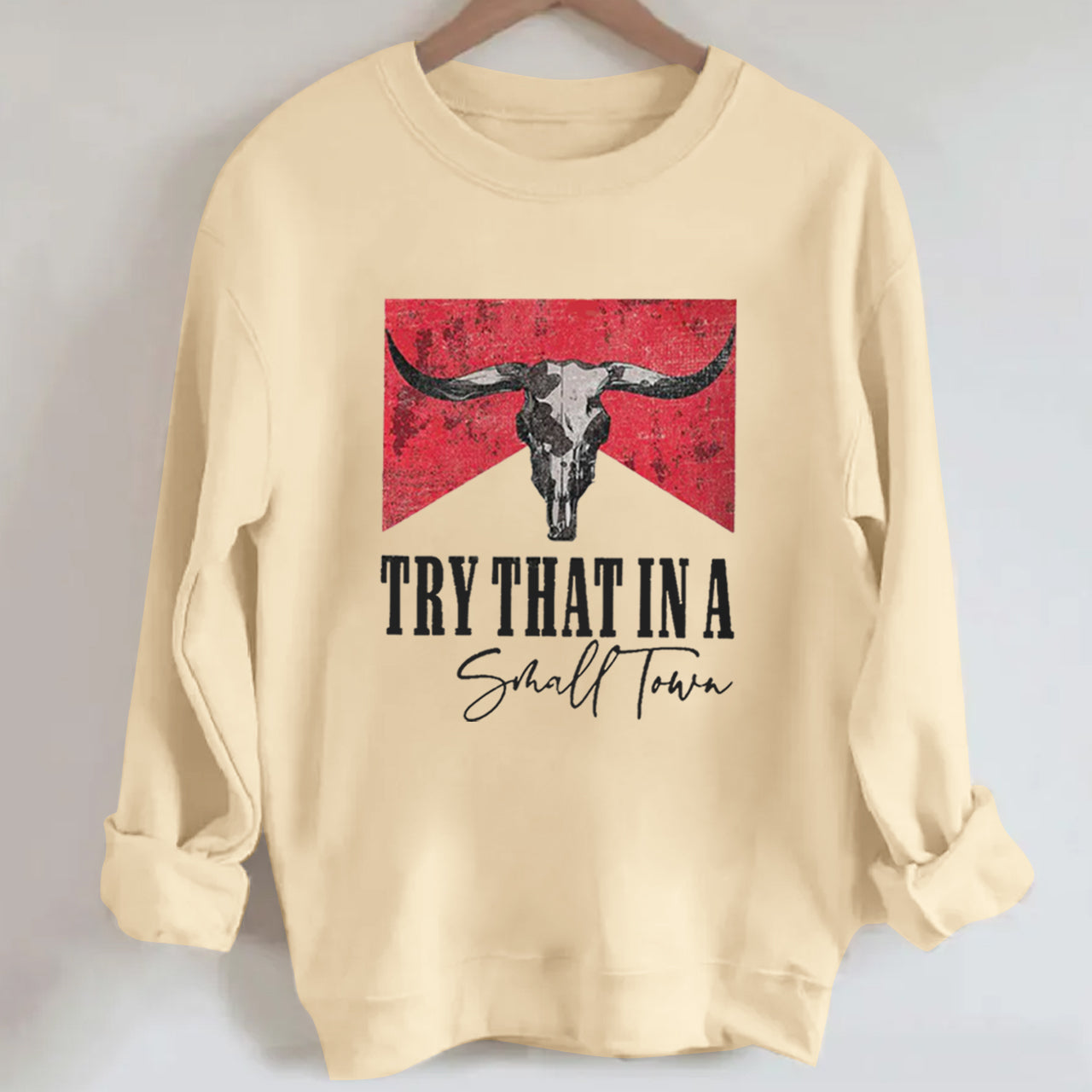 Cowboy IN A SMALL TOWN GRAPHIC Sweatshirt
