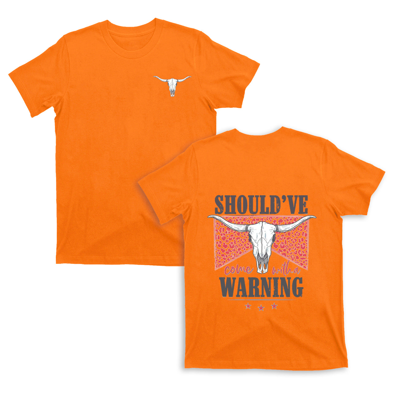 Cowboy should��ve warning double sided printing T-Shirts
