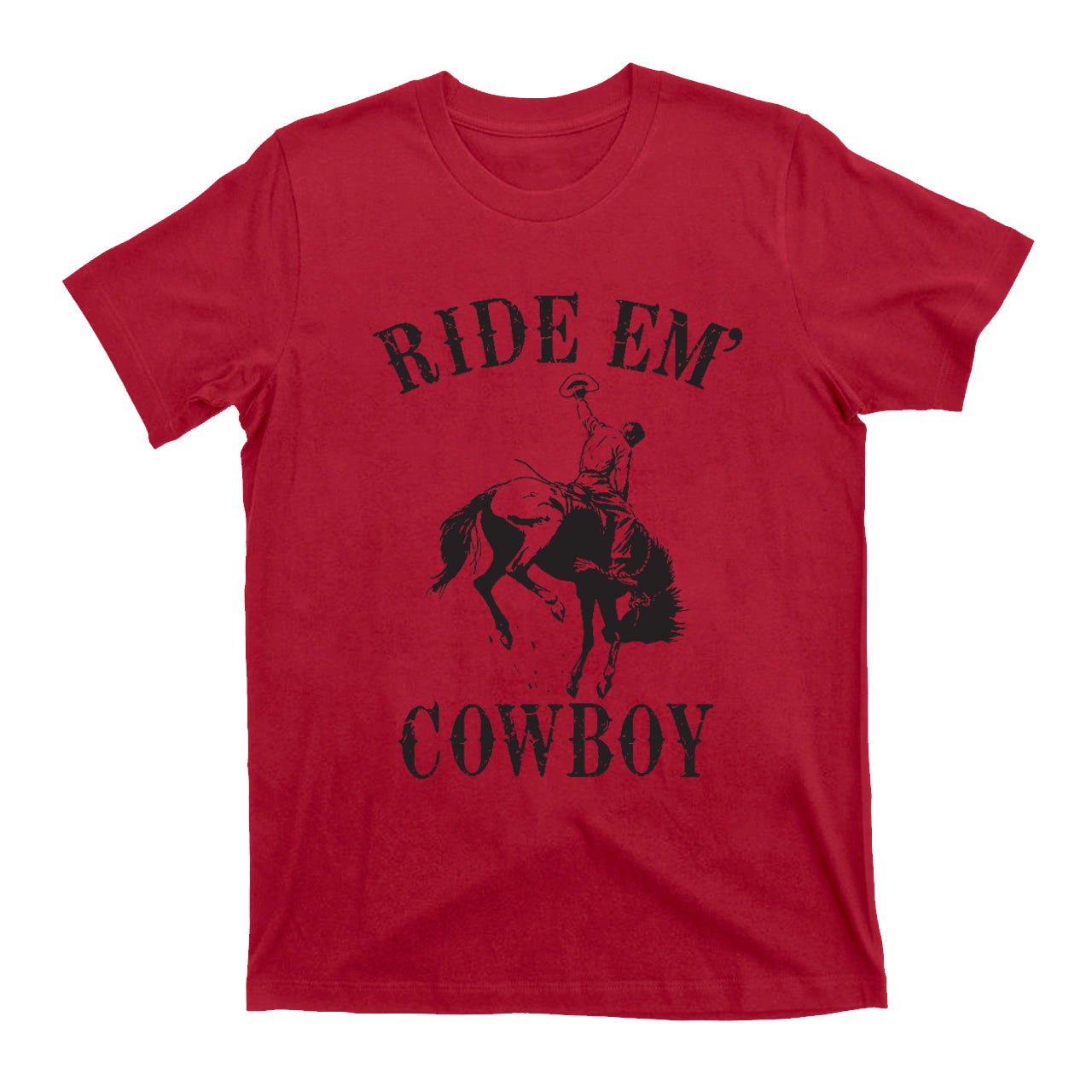 Cowboys taming wild horses EM'  T-Shirts