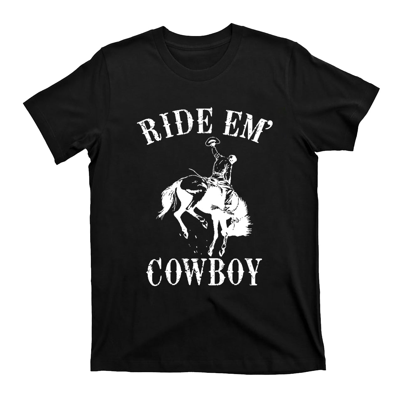 Cowboys taming wild horses EM'  T-Shirts