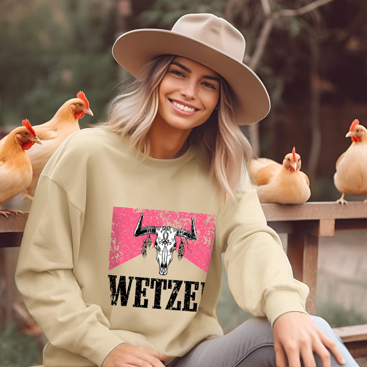 Wetzel Retro Bullhead Sweatshirt