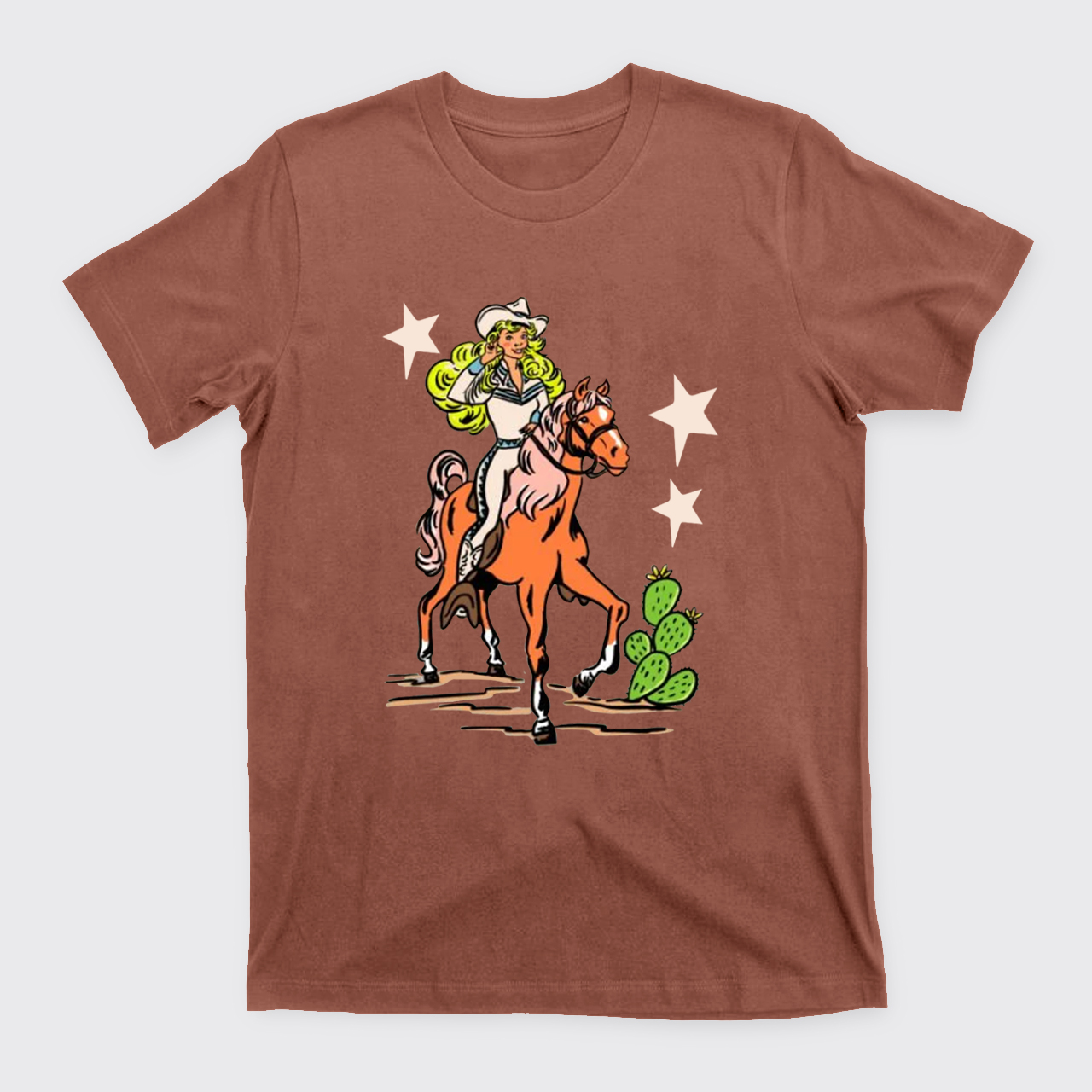 Retro Rodeo Cowgirl T-Shirts