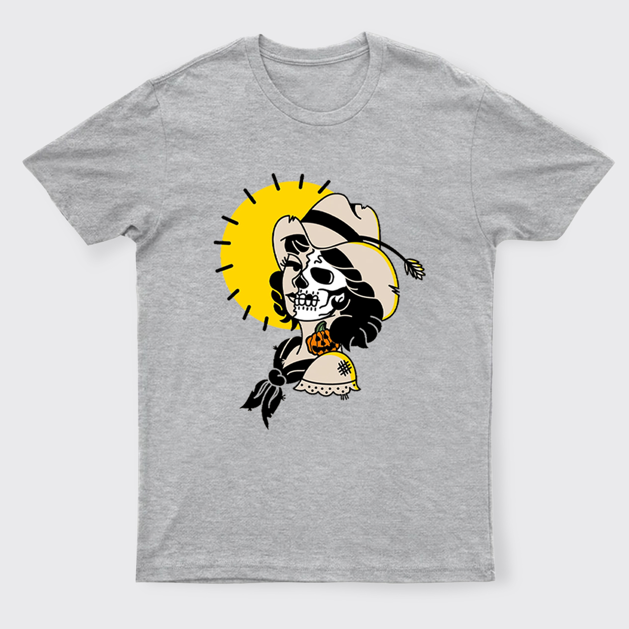 Halloween Skull Cowgirl T-Shirts