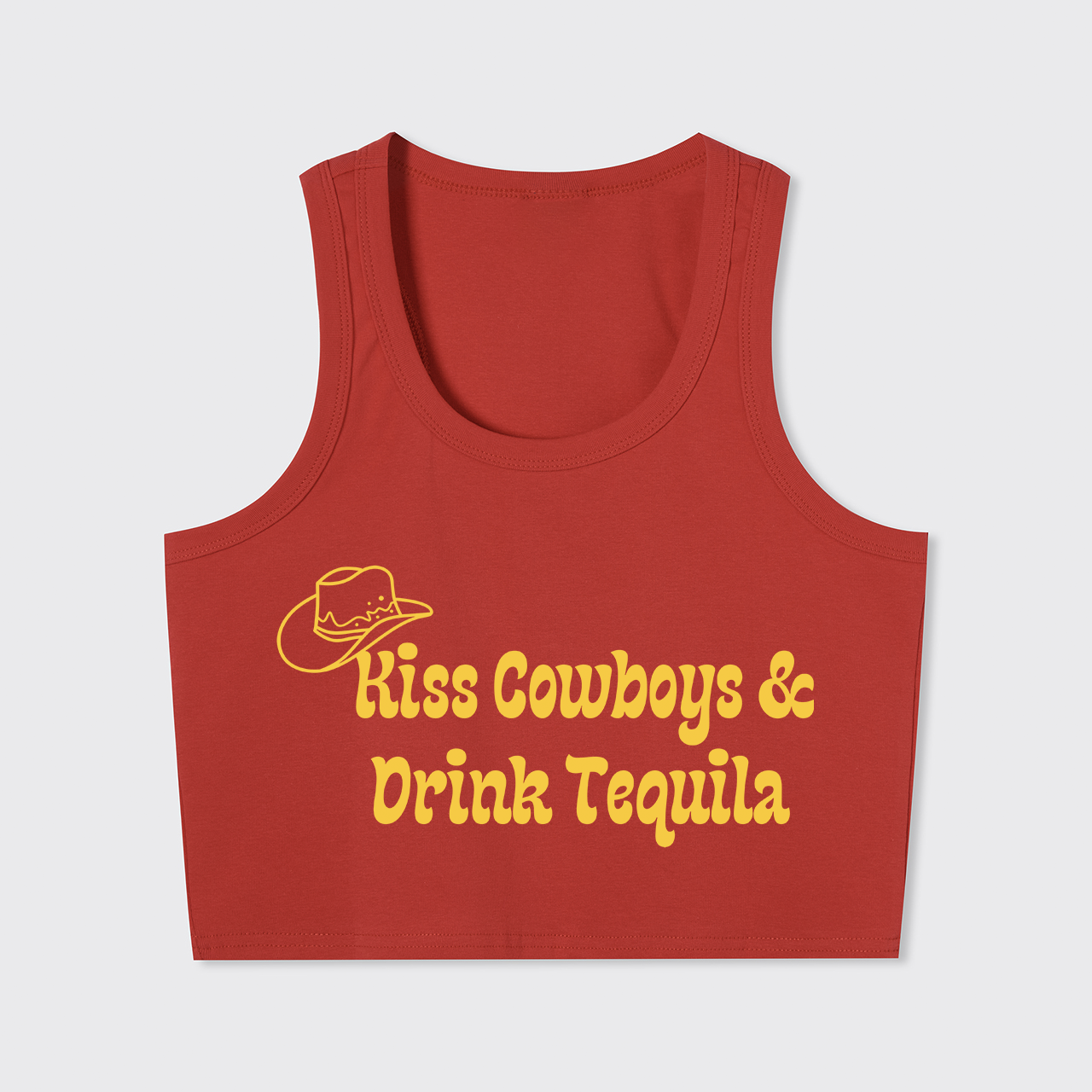 Kiss Cowboys & Drink Tequila Tank Top