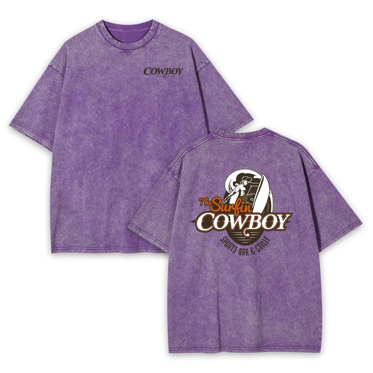 The Surfing Cowboy Garment-dye Tees