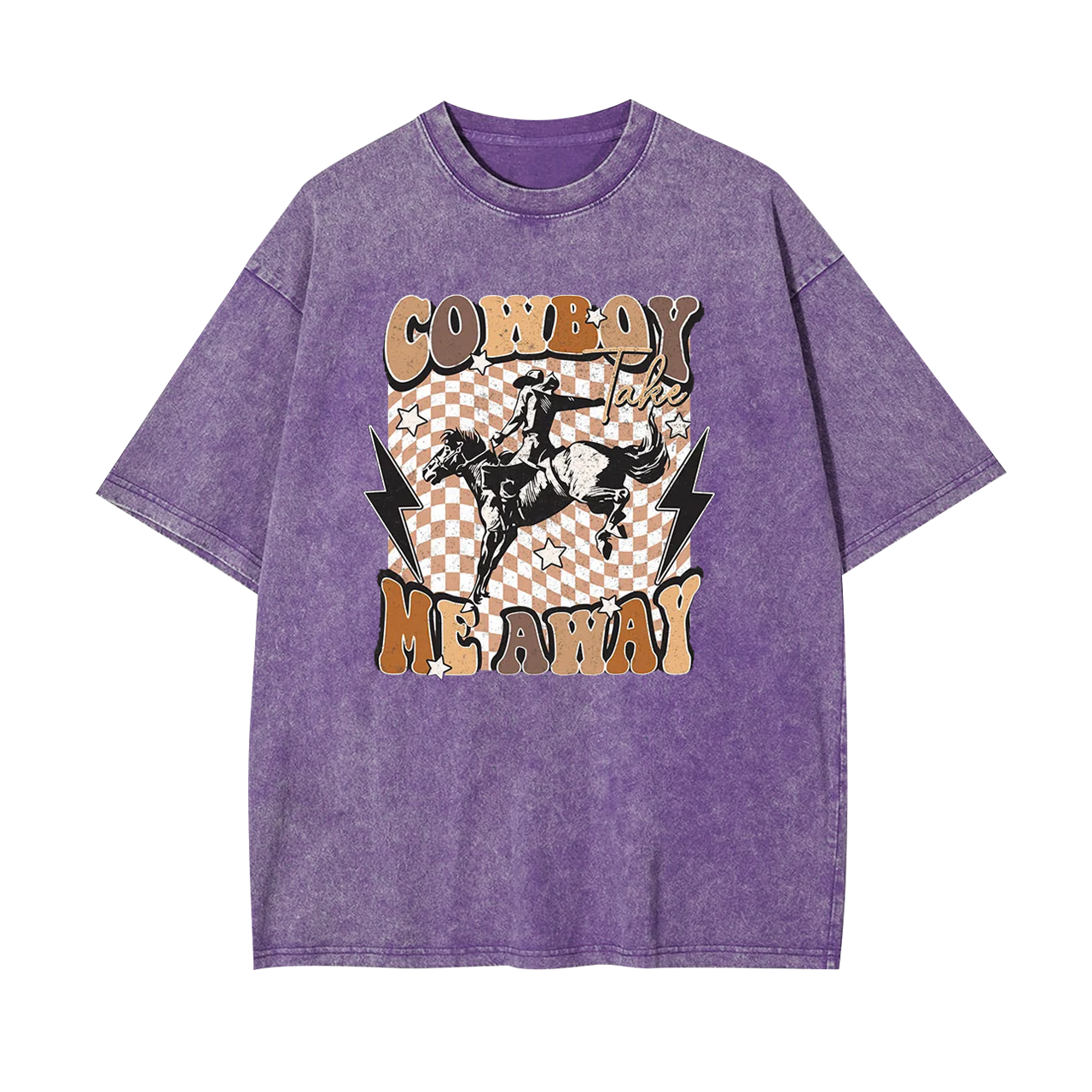 Cowboy Take Me Away Vintage Garment-dye Tees
