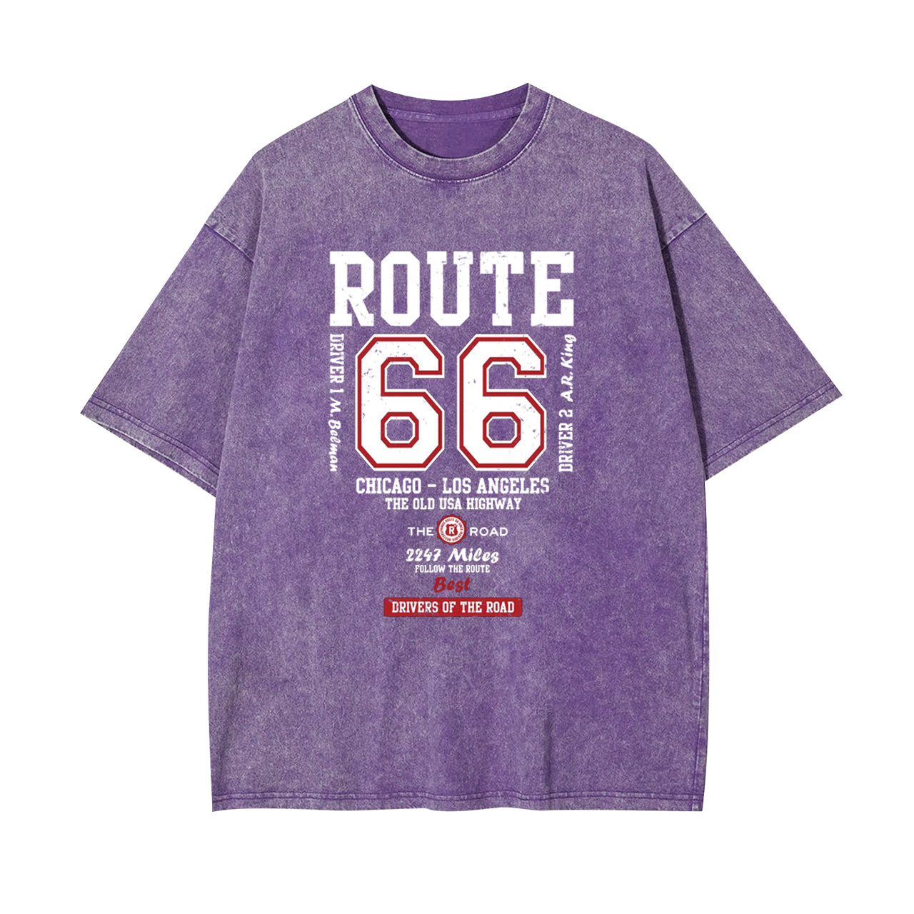 Route 66 The Old USA Highway Garment-dye Tees