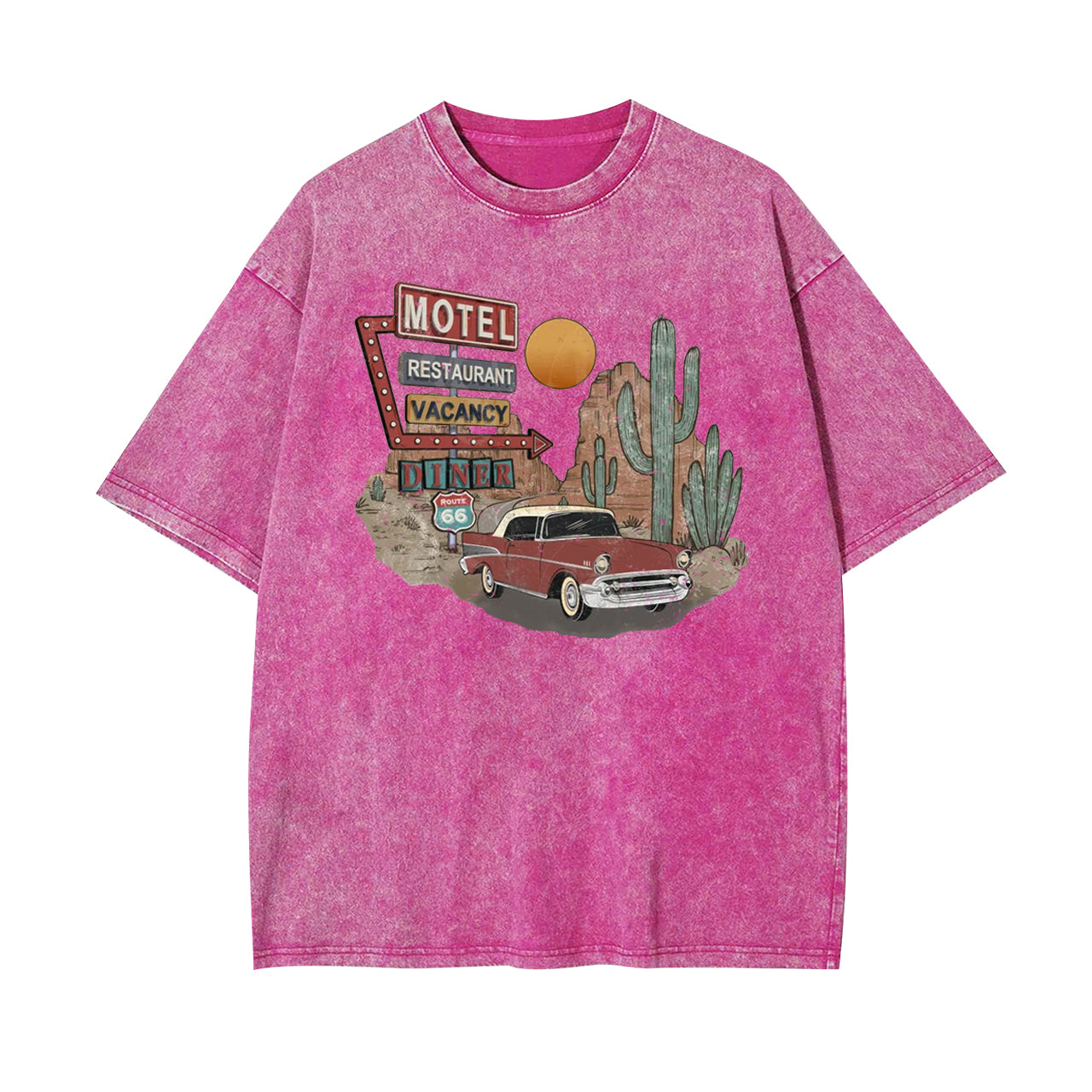 Retro Rock and Roll Desert Cactus Garment-dye Tees