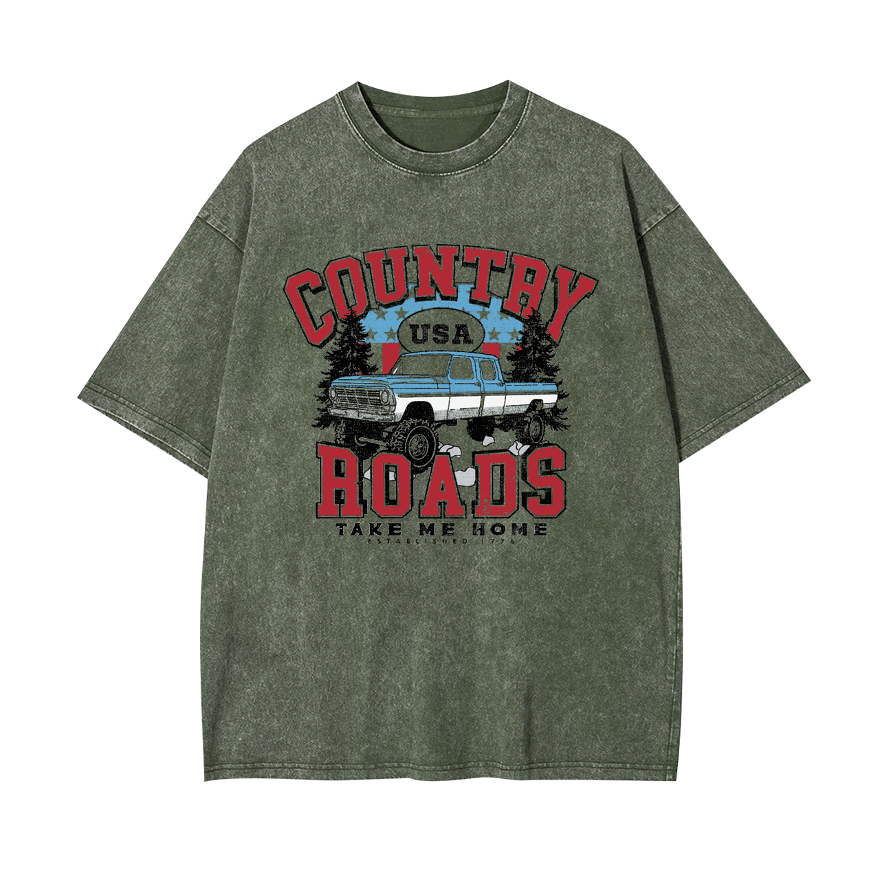 Country Roads Take Me Home Garment-dye Tees