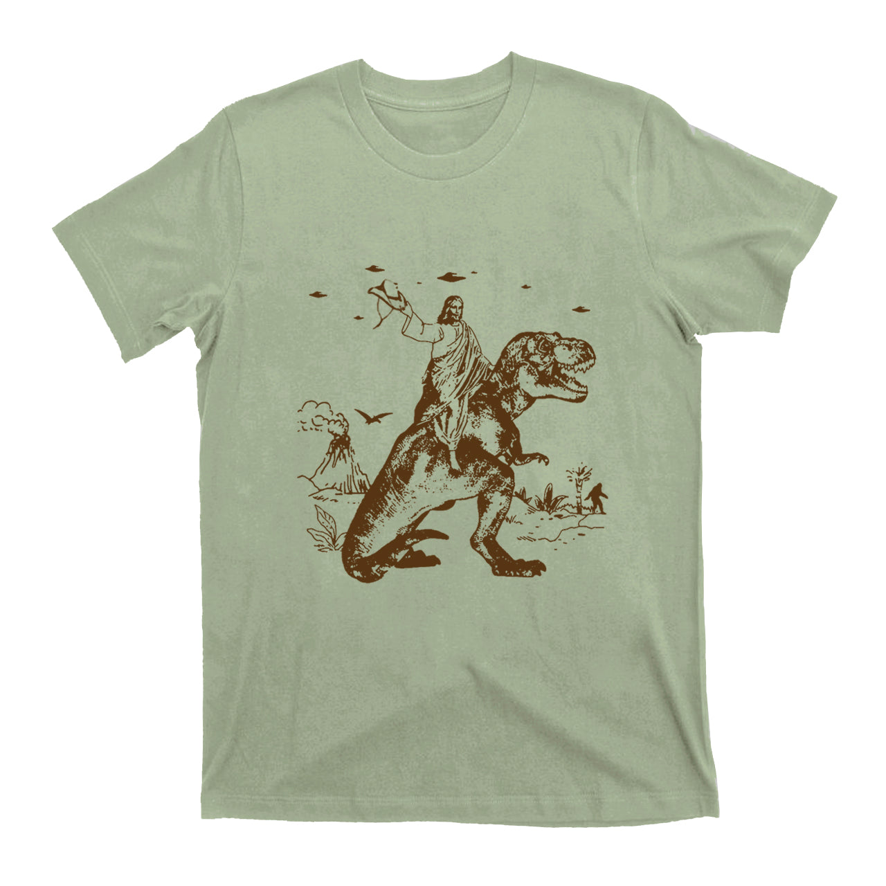 Jesus Riding Dinosaur T-Shirts