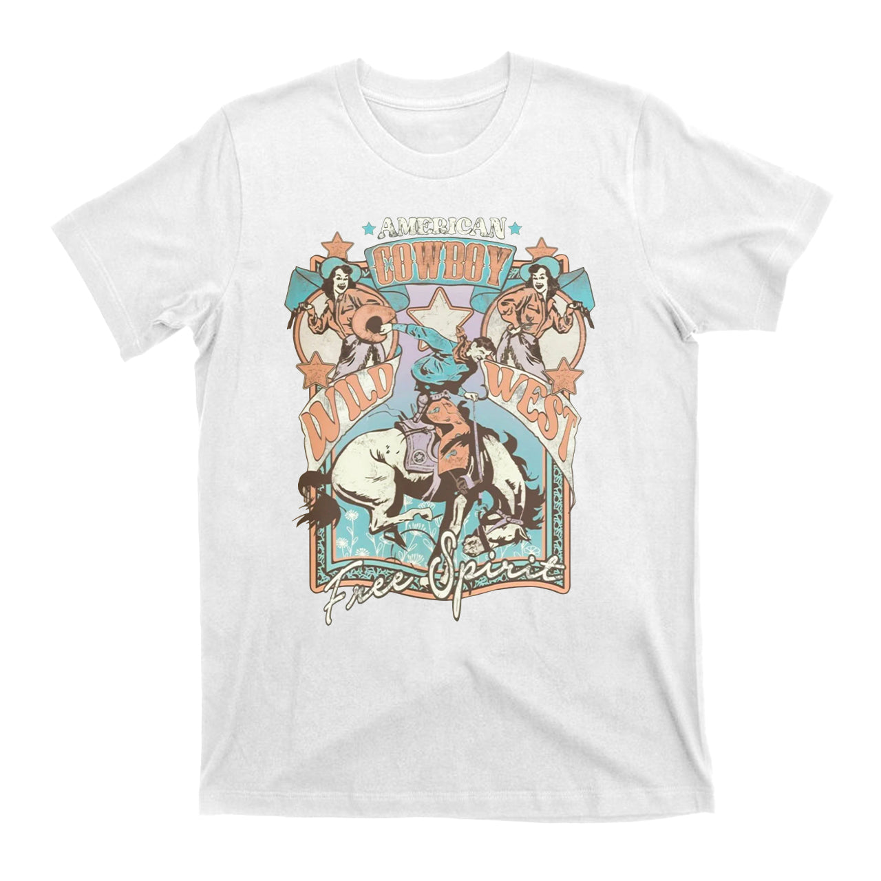 American Cowboy Wild West Cowboy T-Shirts