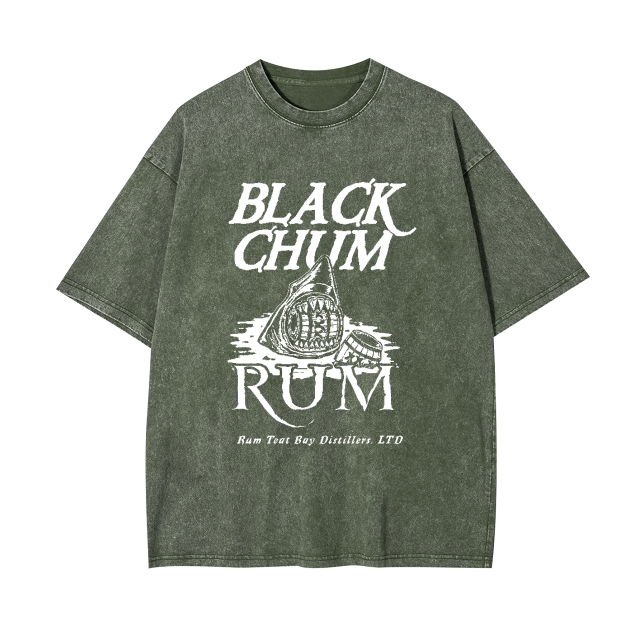 Black Chum Rum Garment-dye Tees