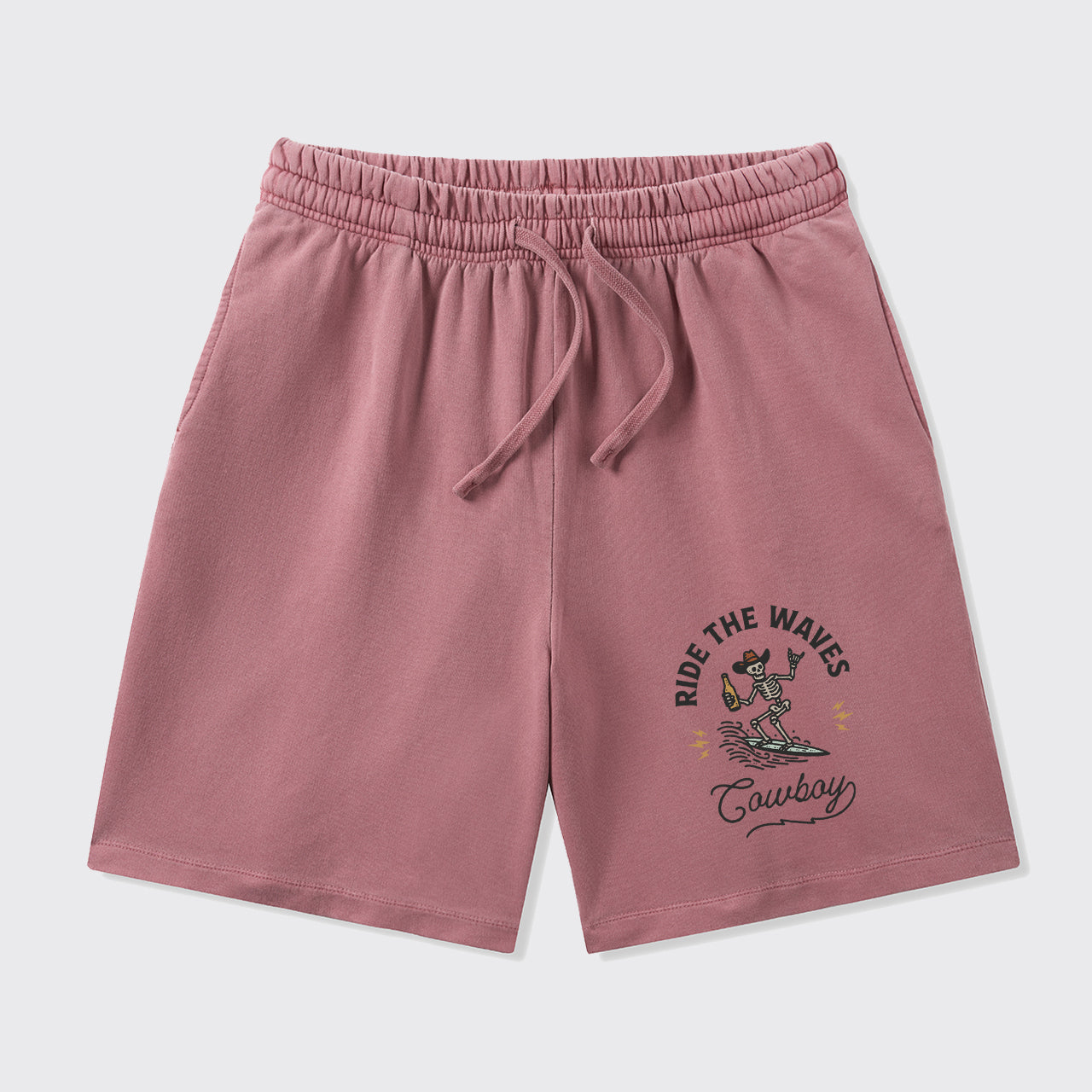 Surfing Cowboy Skeleton_Broncobay Shorts