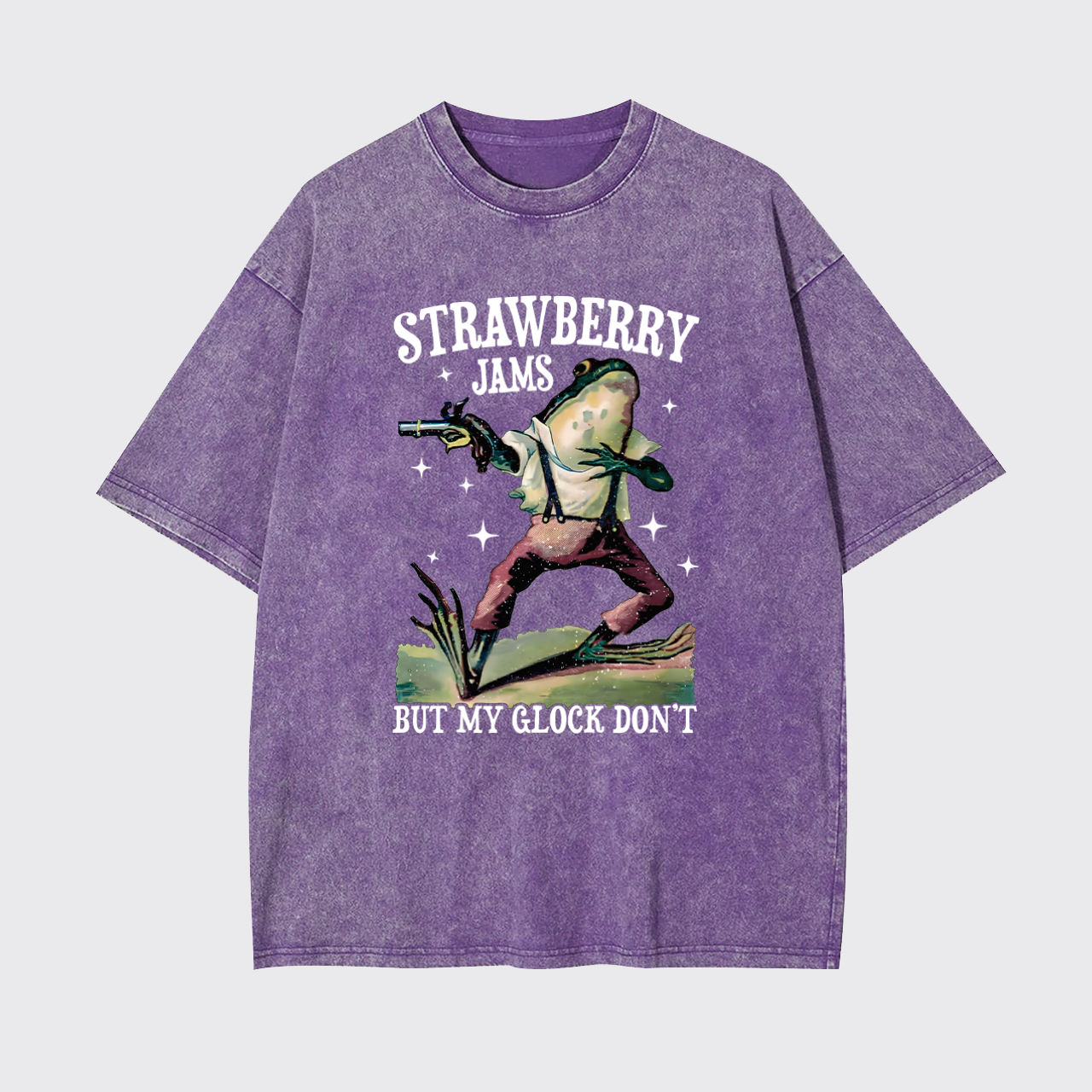 Strawberry Jams But My Glock Don't Garment-dye Tees