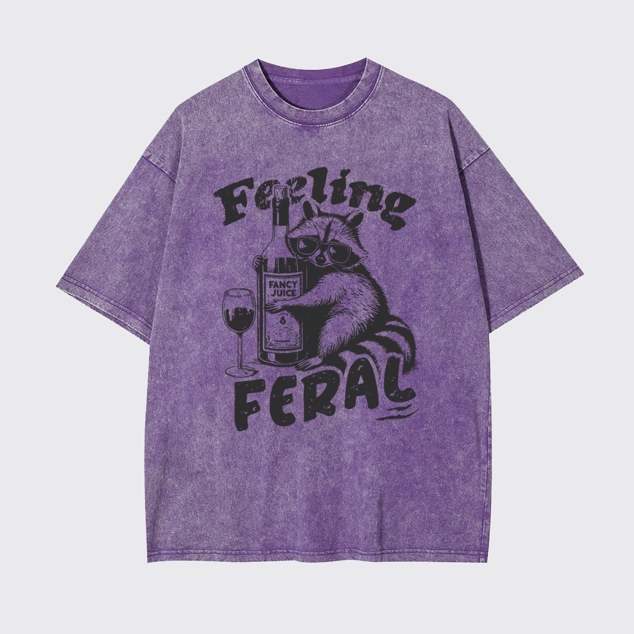 Feeling Feral Of Raccoon Garment-dye Tees
