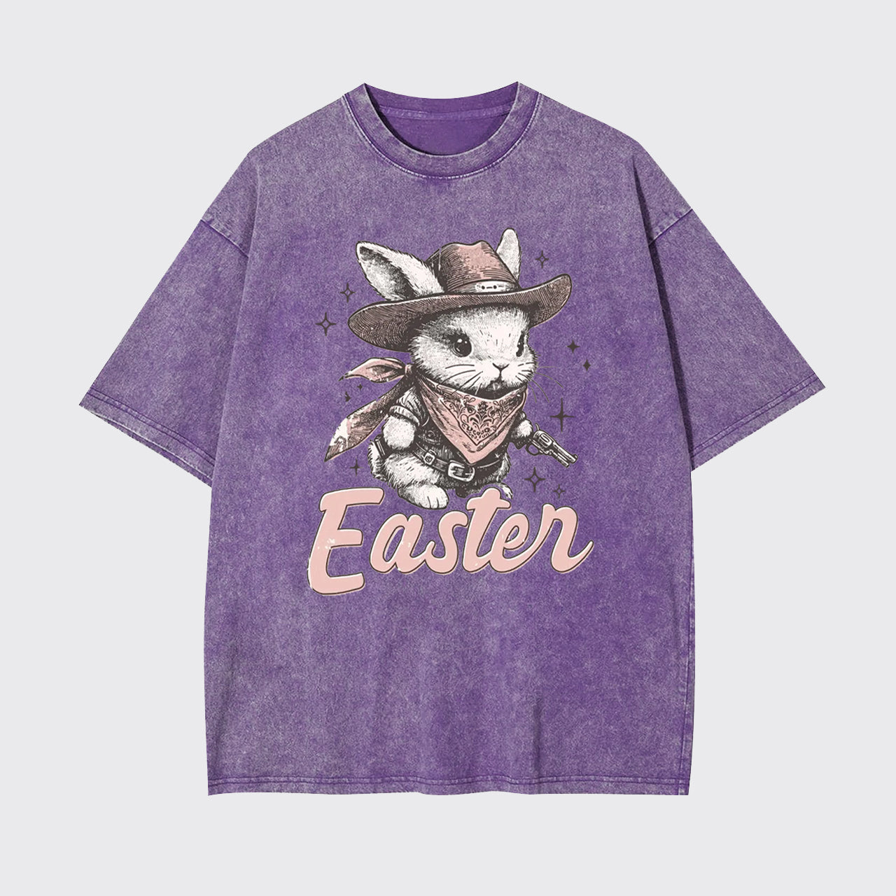 Howdy Easter Western Bunny Garment-dye Tees