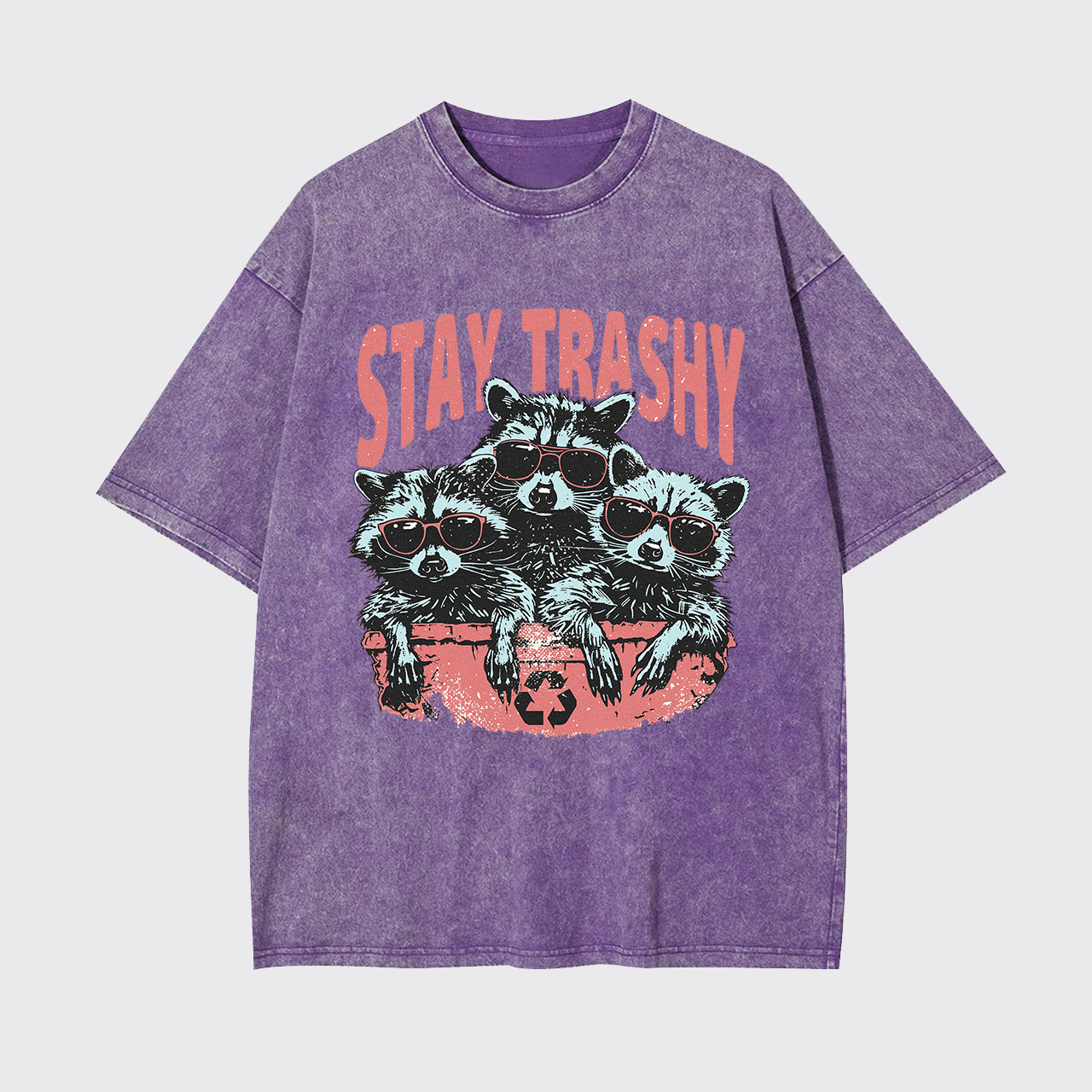 Raccoon Stay Trashy Garment-dye Tees
