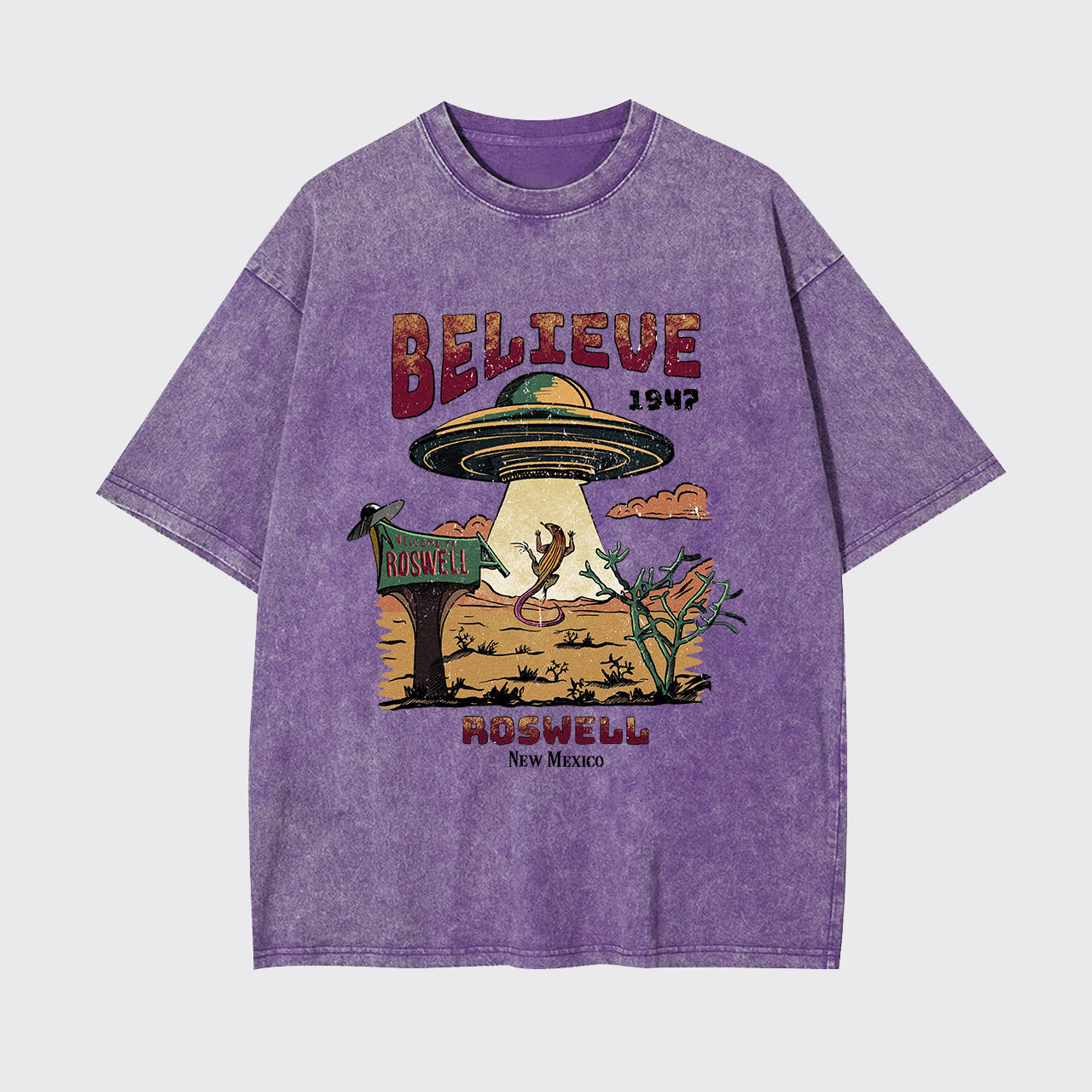 Believe Alien Garment-dye Tees