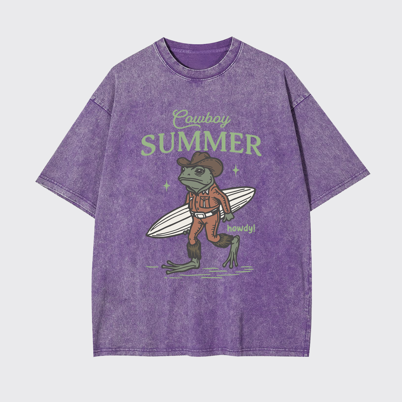 Retro Cowboy Summer Garment-dye Tees