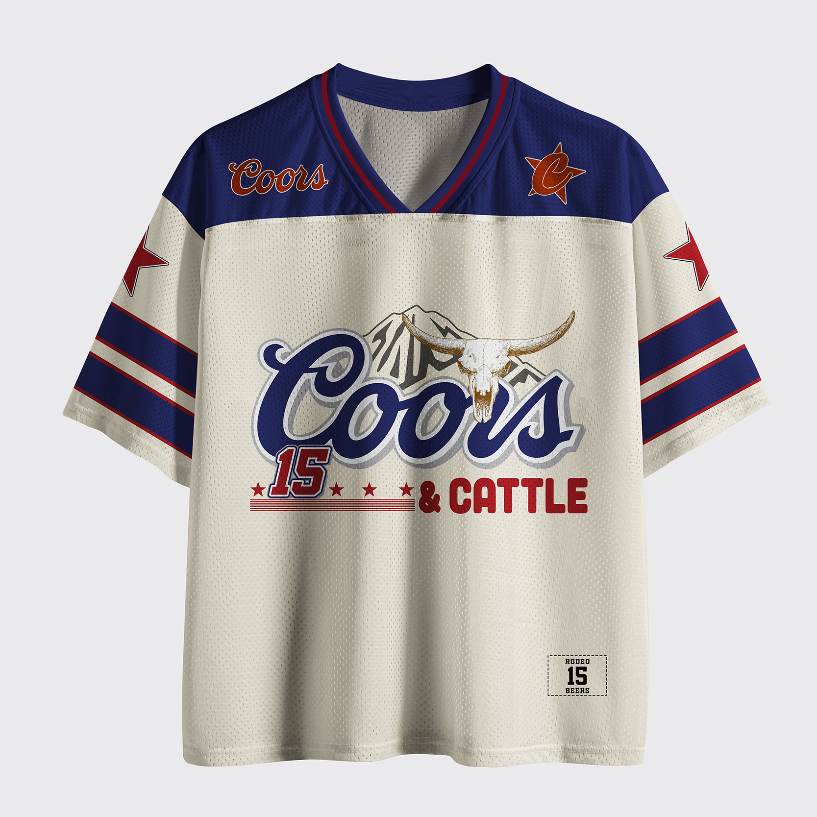 Personalization Front And Back Beer Mesh Jersey