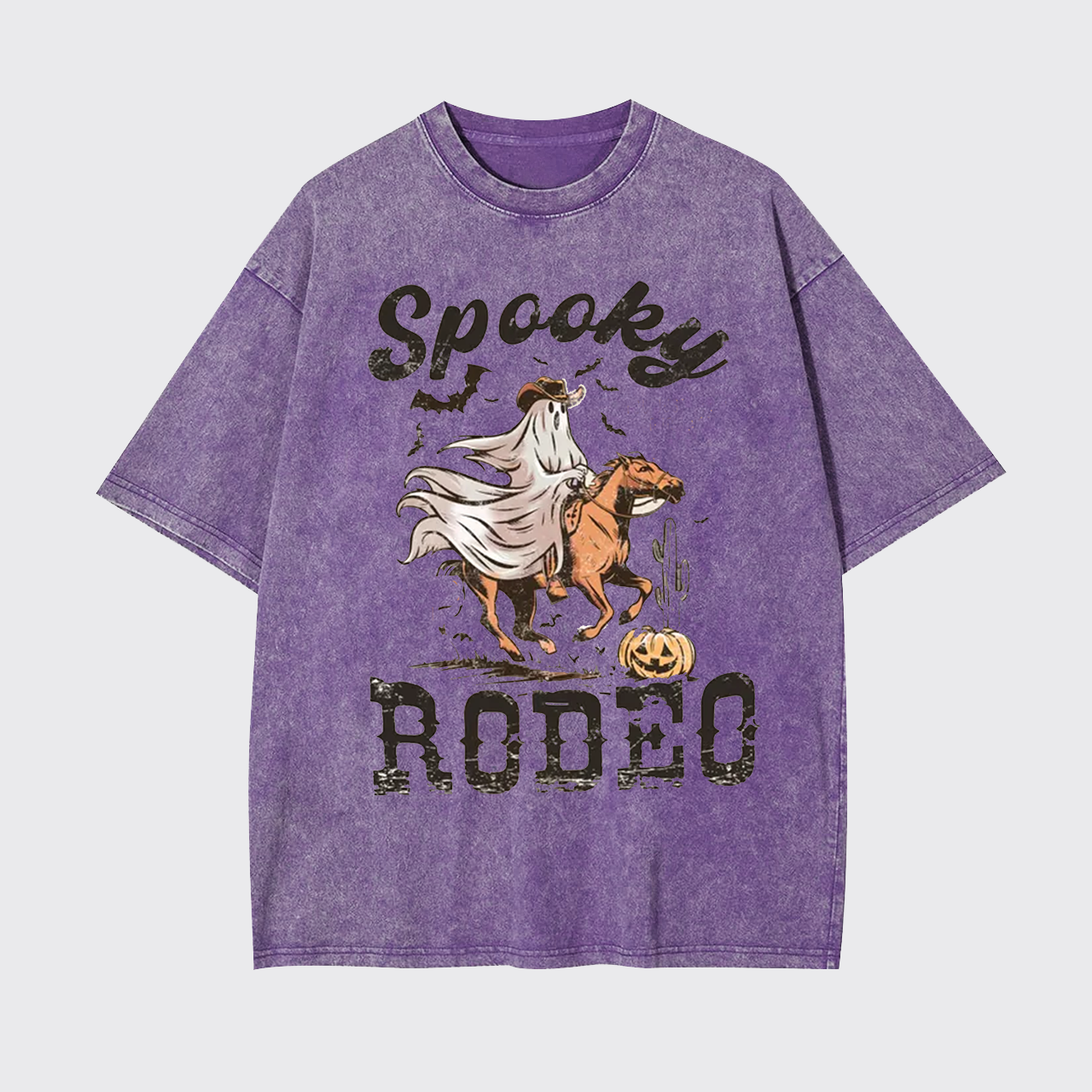 Western Halloween Spooky Rodeo Garment-dye Tees