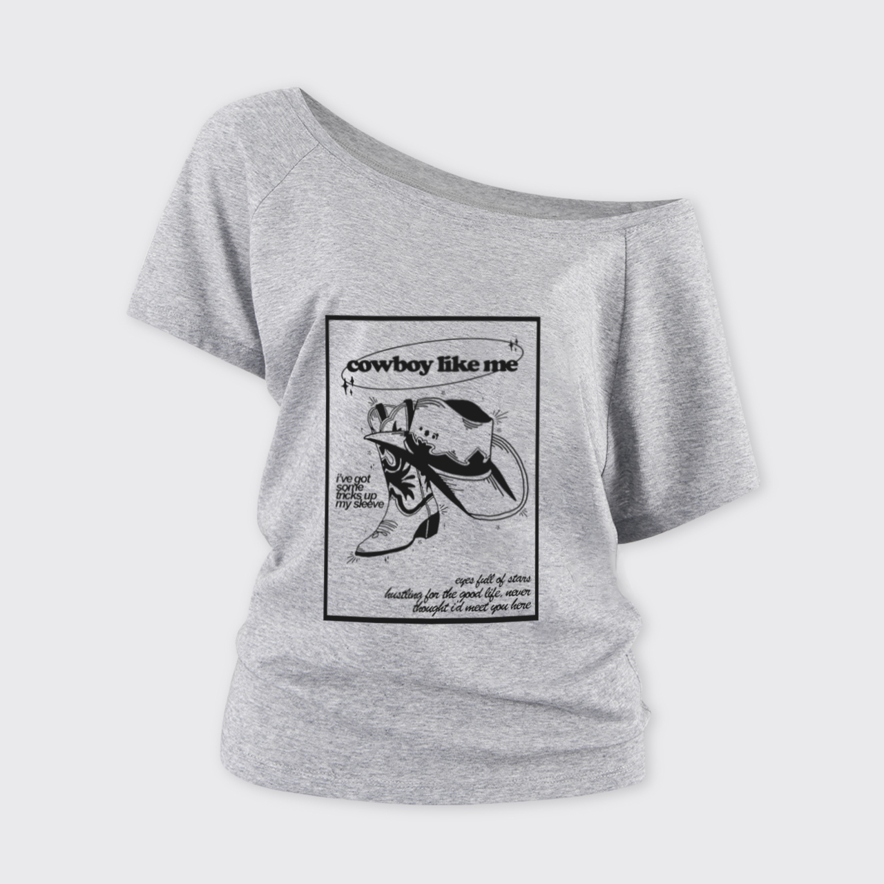 Cowboy Like Me Off Shoulder Top