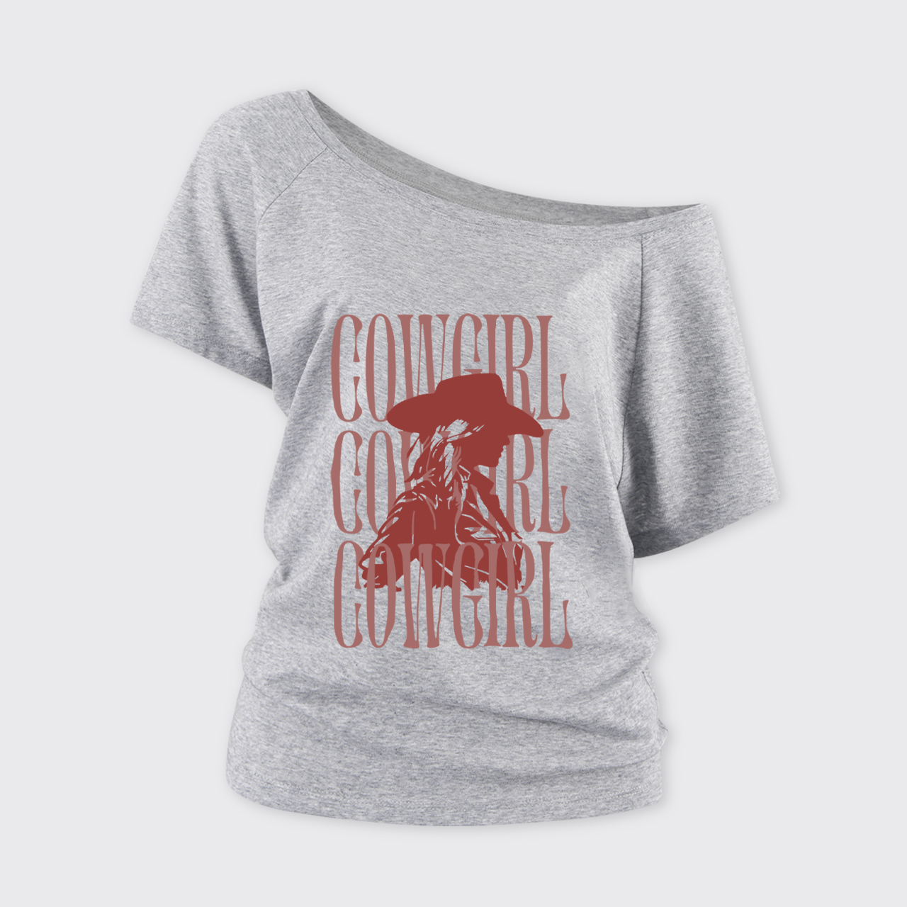 Western Style Cowgirl Off Shoulder Top