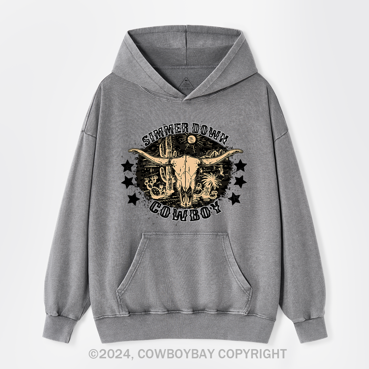 Simmer Down Cowboy Garment-Dye Hoodies