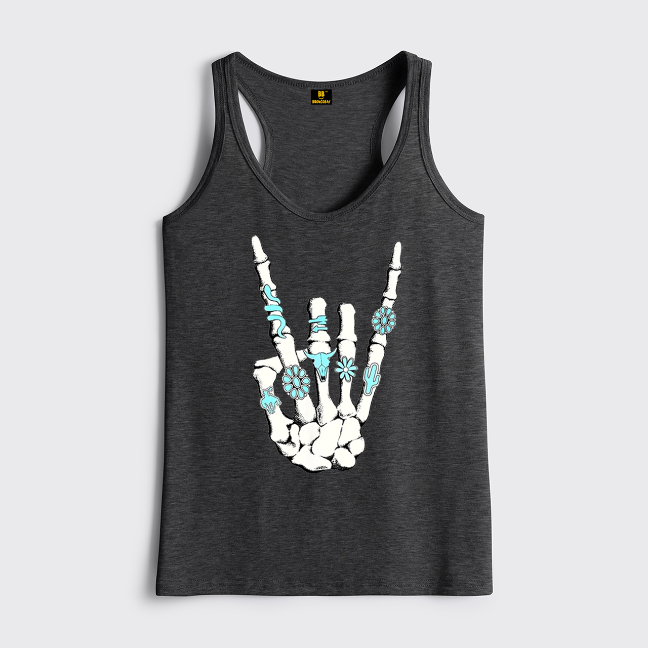 Western Rock On Skeleton Classic Tanks