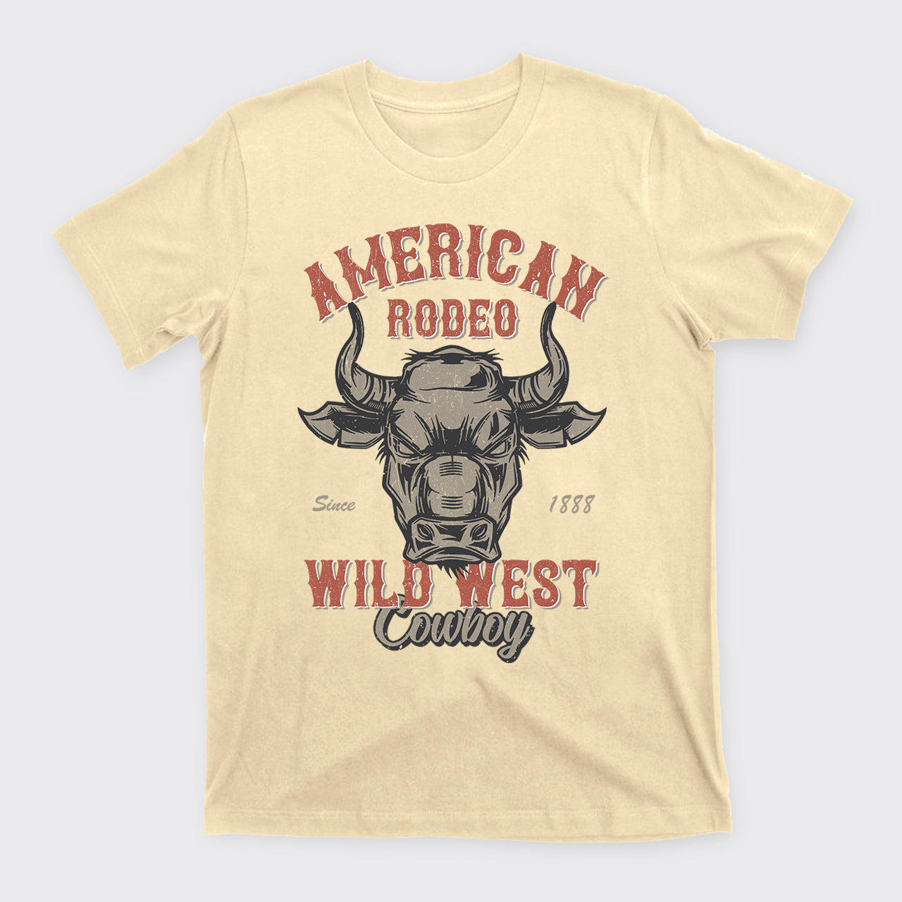 Vintage Rodeo Cowboy Wild West Bull T-Shirts