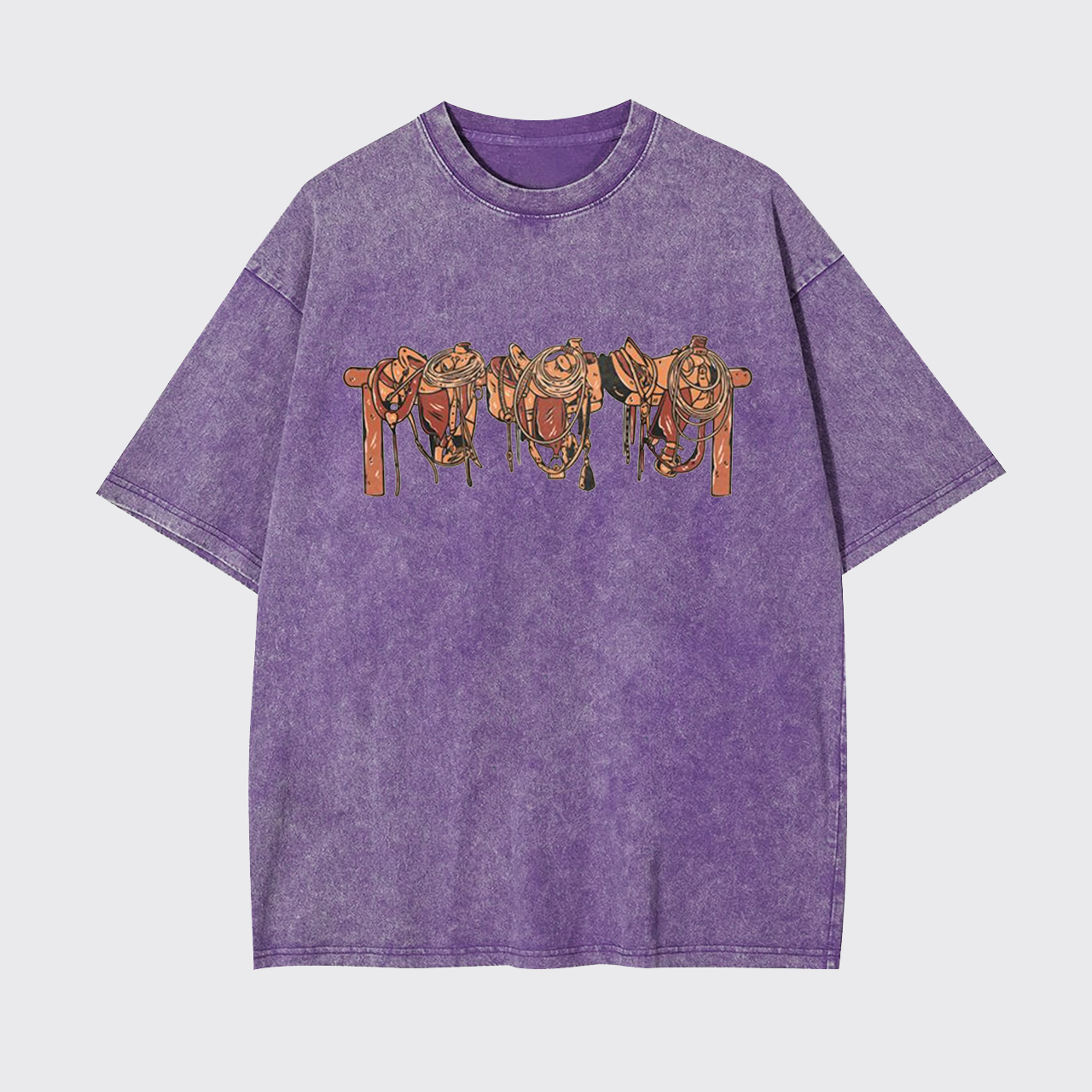 Cowboy Saddle Up Garment-dye Tees