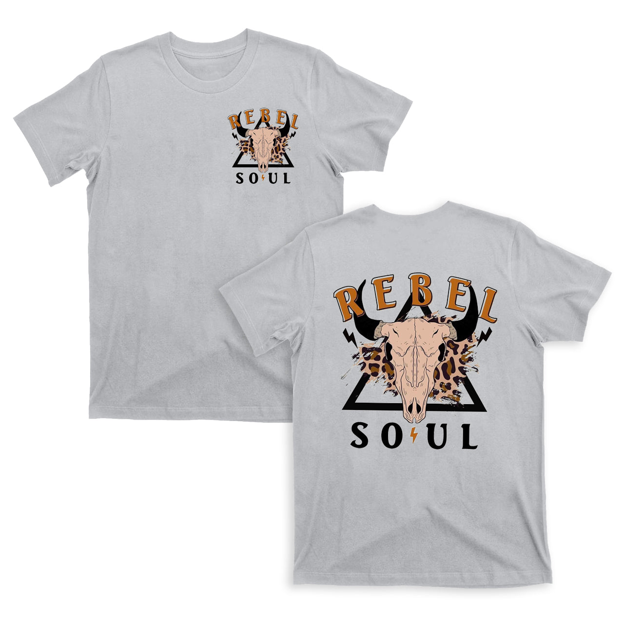 Rebel Soul Lightning Bull T-Shirts