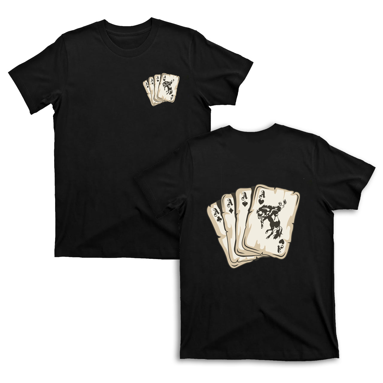 Cowboy Playing Cards  T-Shirts