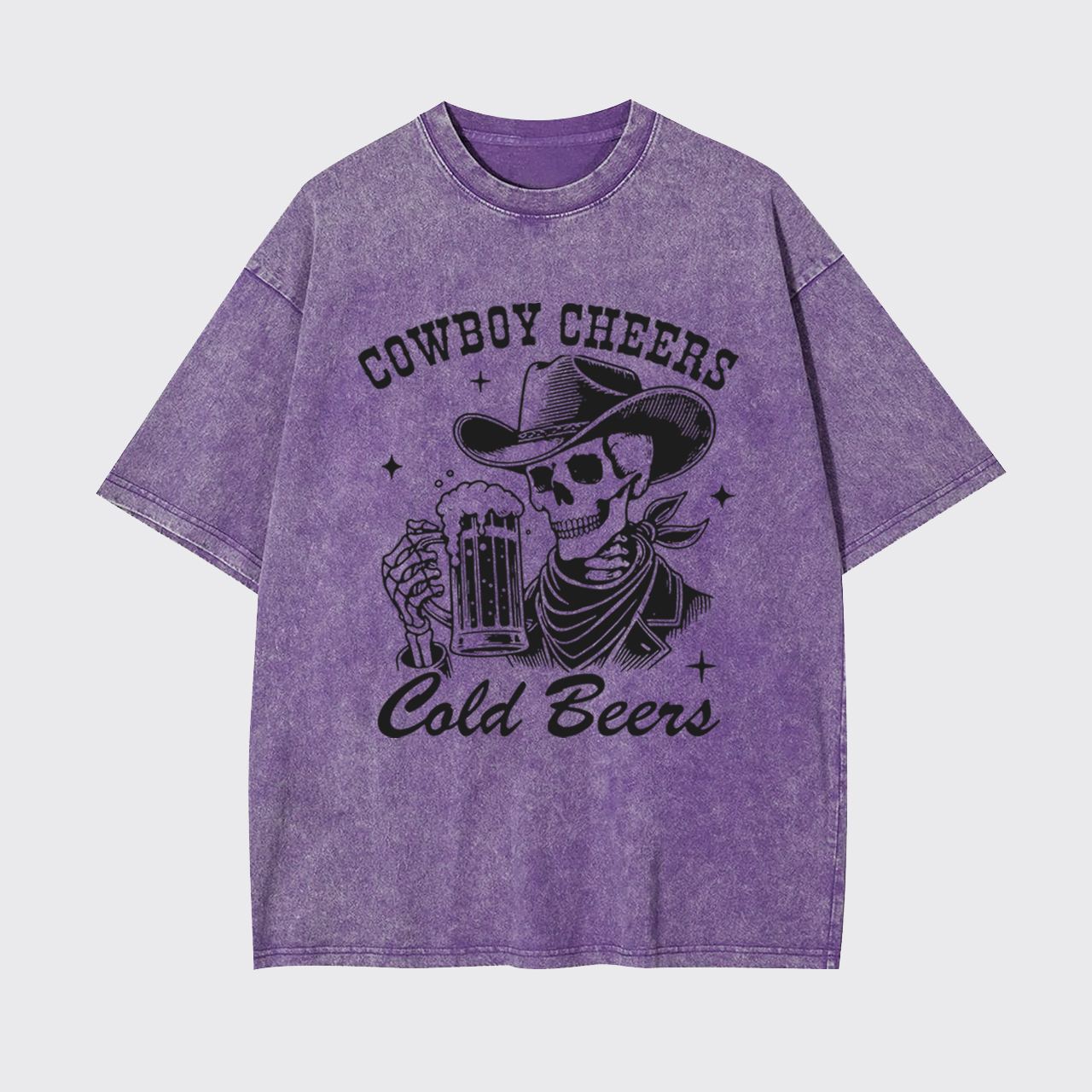Cowboy Cheers Cold Beers Garment-dye Tees