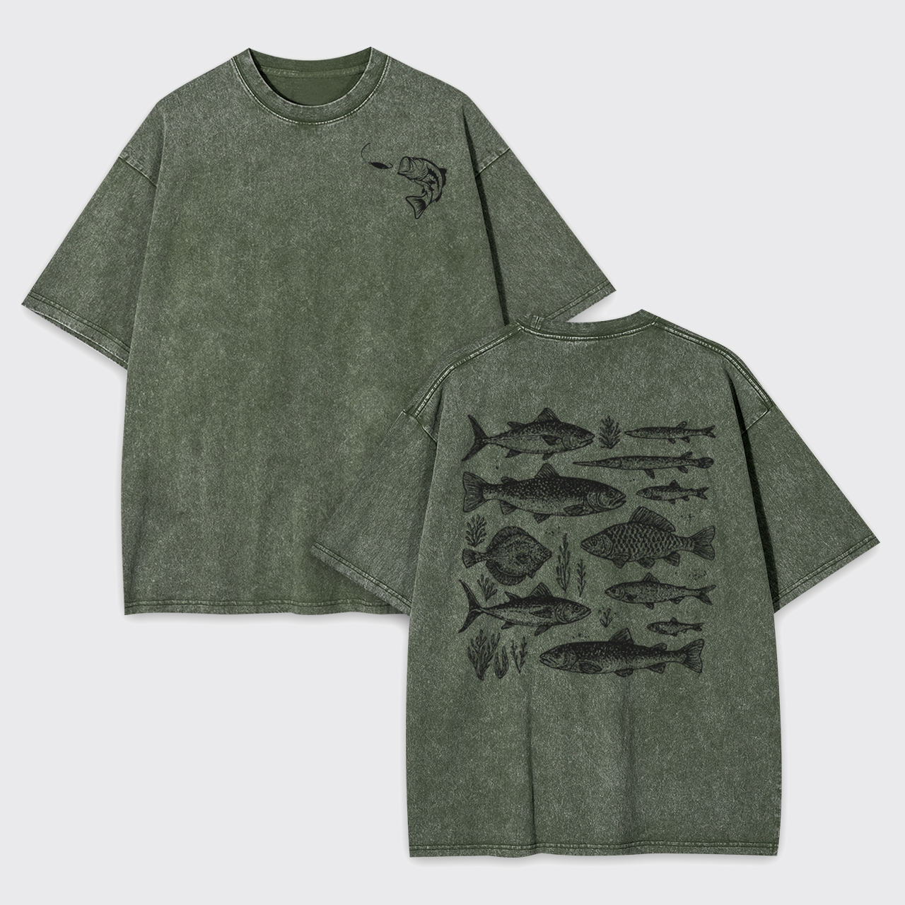 Retro Fisher Garment-dye Tees