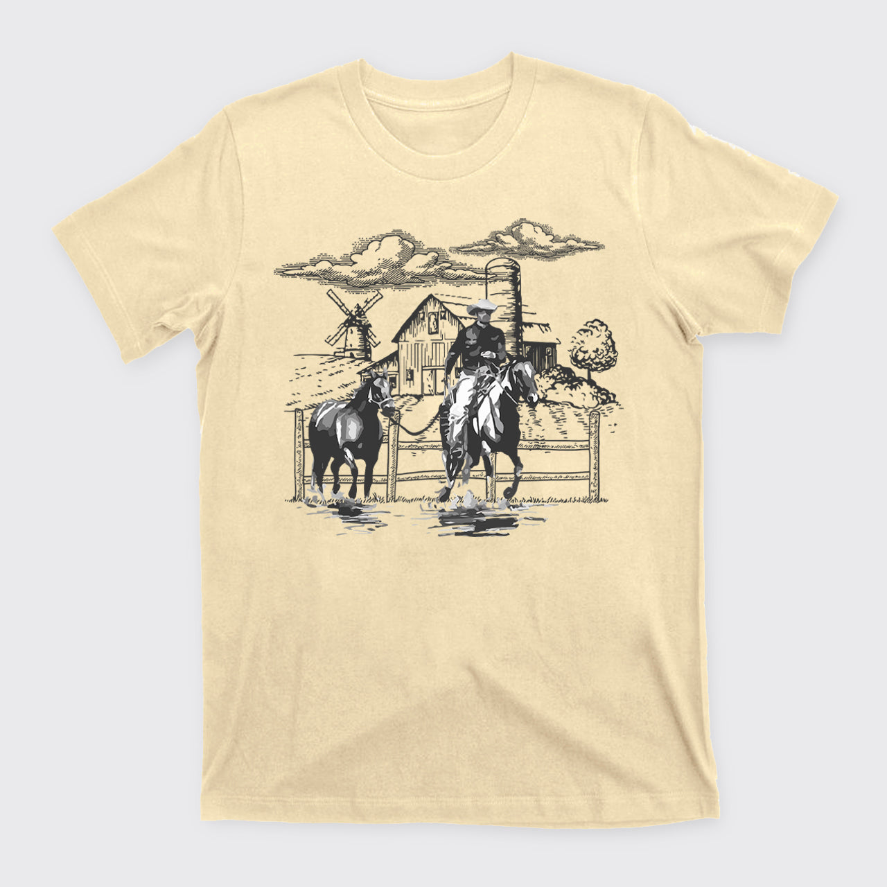 Western Country Cowboys Fenceposts T-Shirts