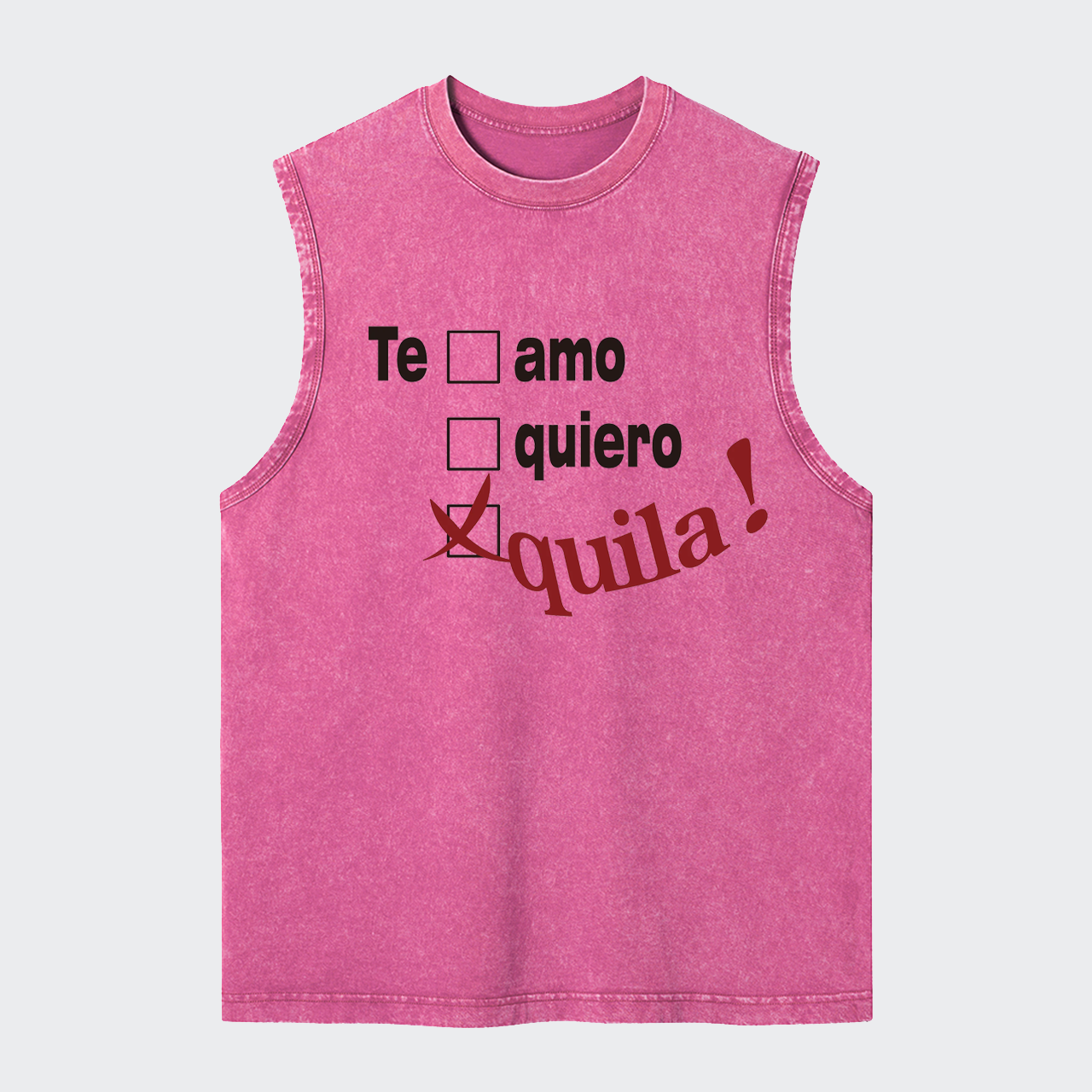 Tequila Lover Washed Tanks