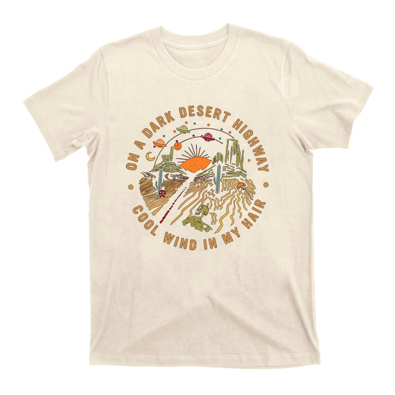 On A Dark Desert Highway Cowboy T-Shirts