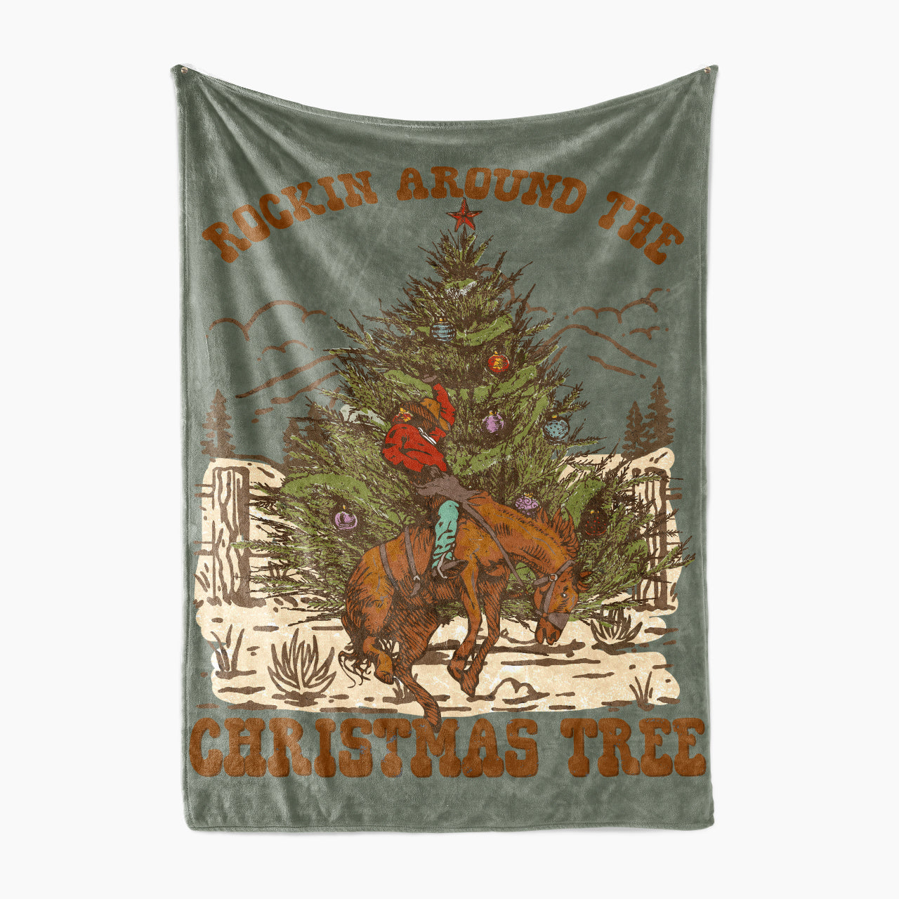 Rockin Around The Christmas Tree Blanket