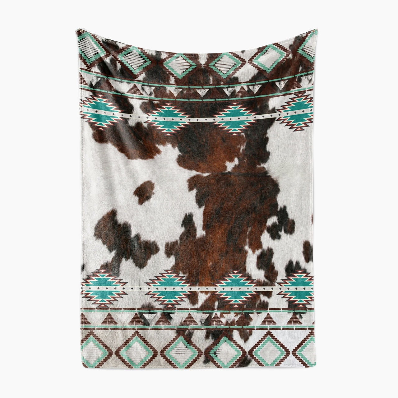 Aztec Cow Texture  Blanket